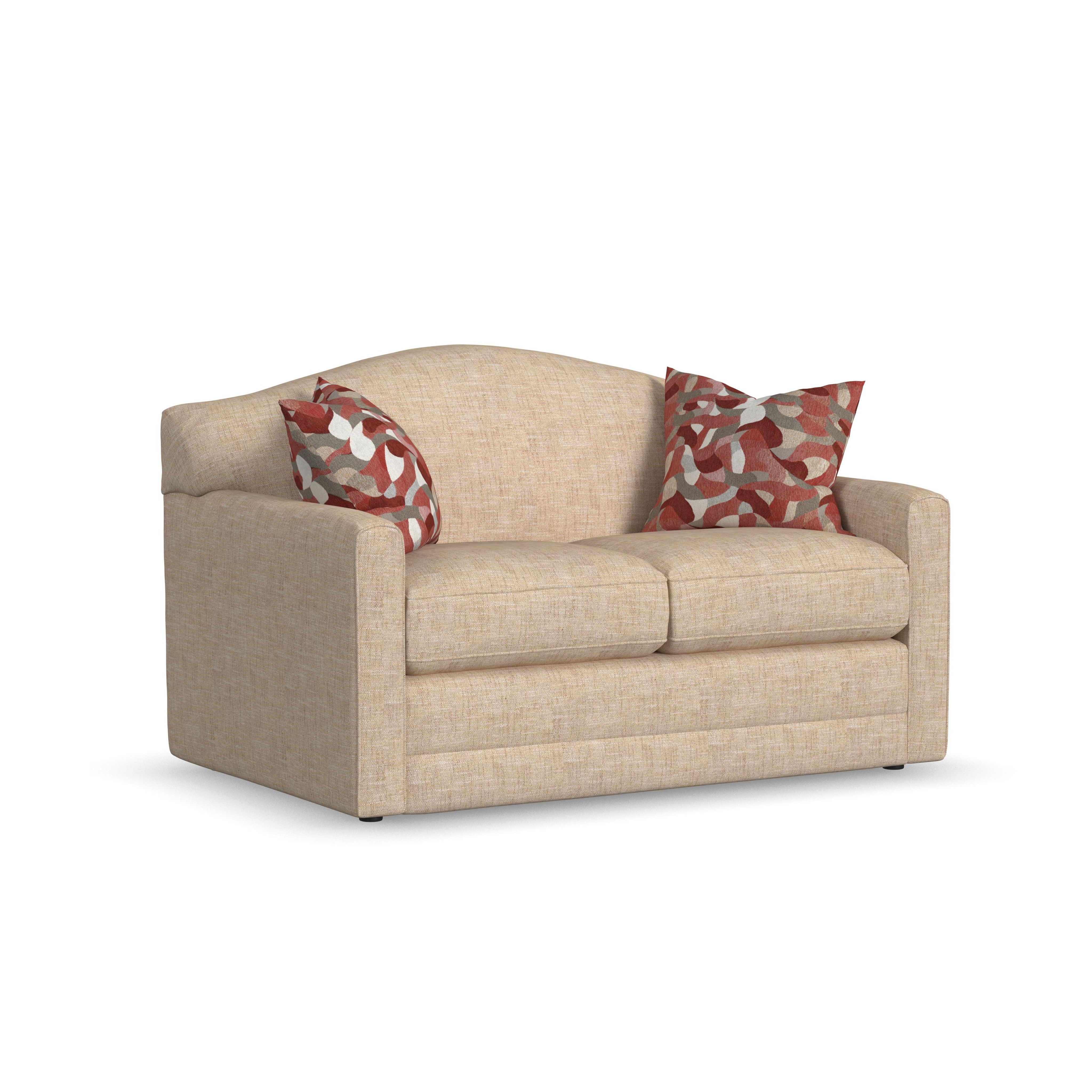 Aggie - Fabric Loveseat, beige