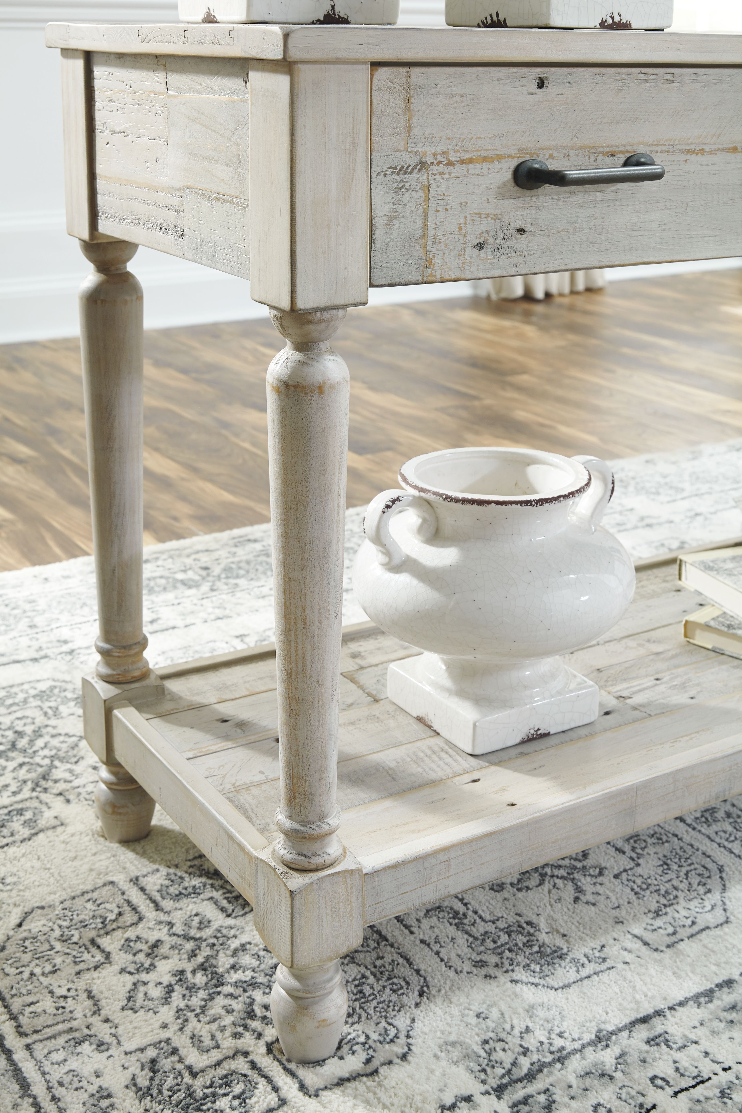 Shawnalore Whitewash Sofa Table New Lots Furniture Online Store