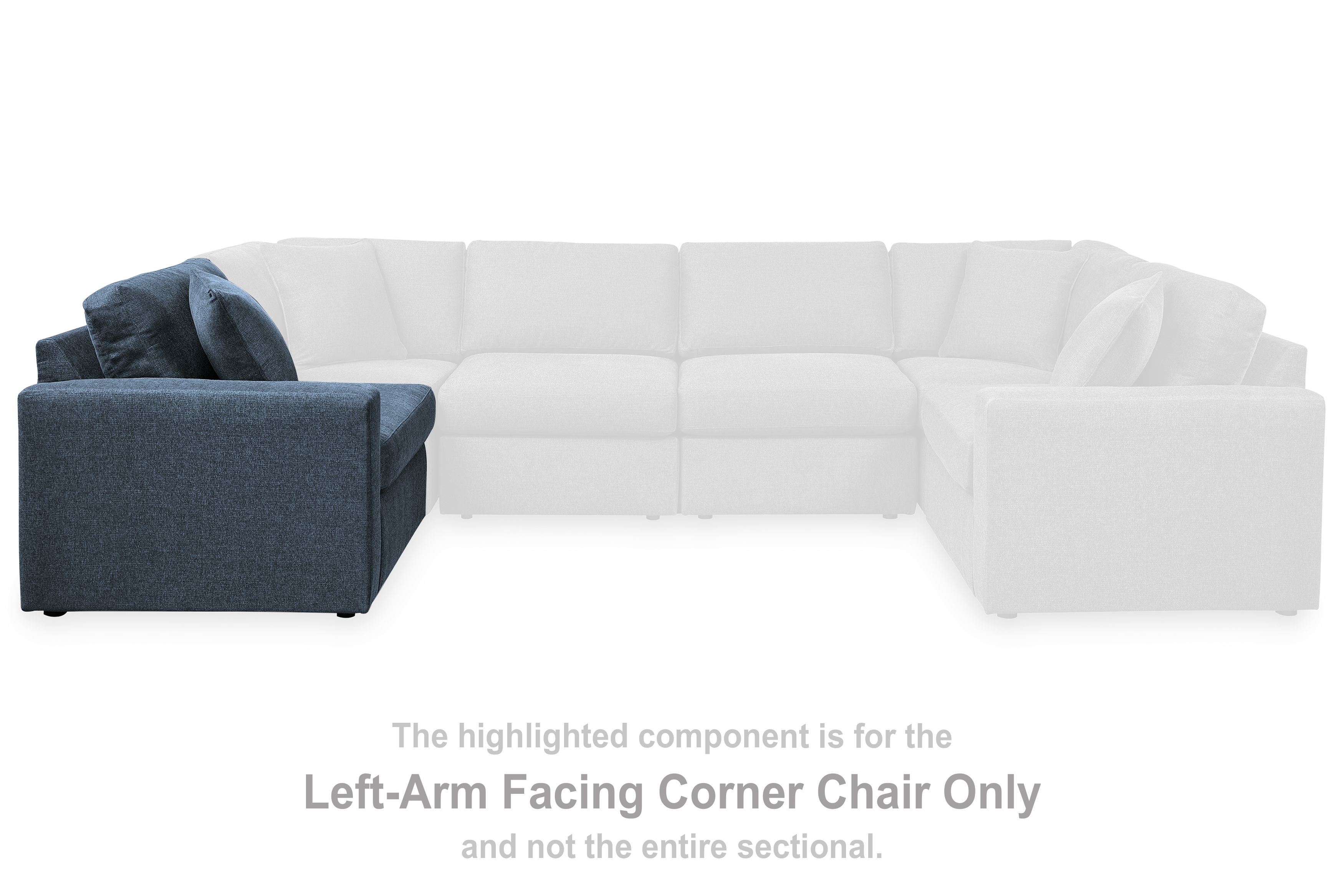 Modmax - Laf Corner Chair - Ink