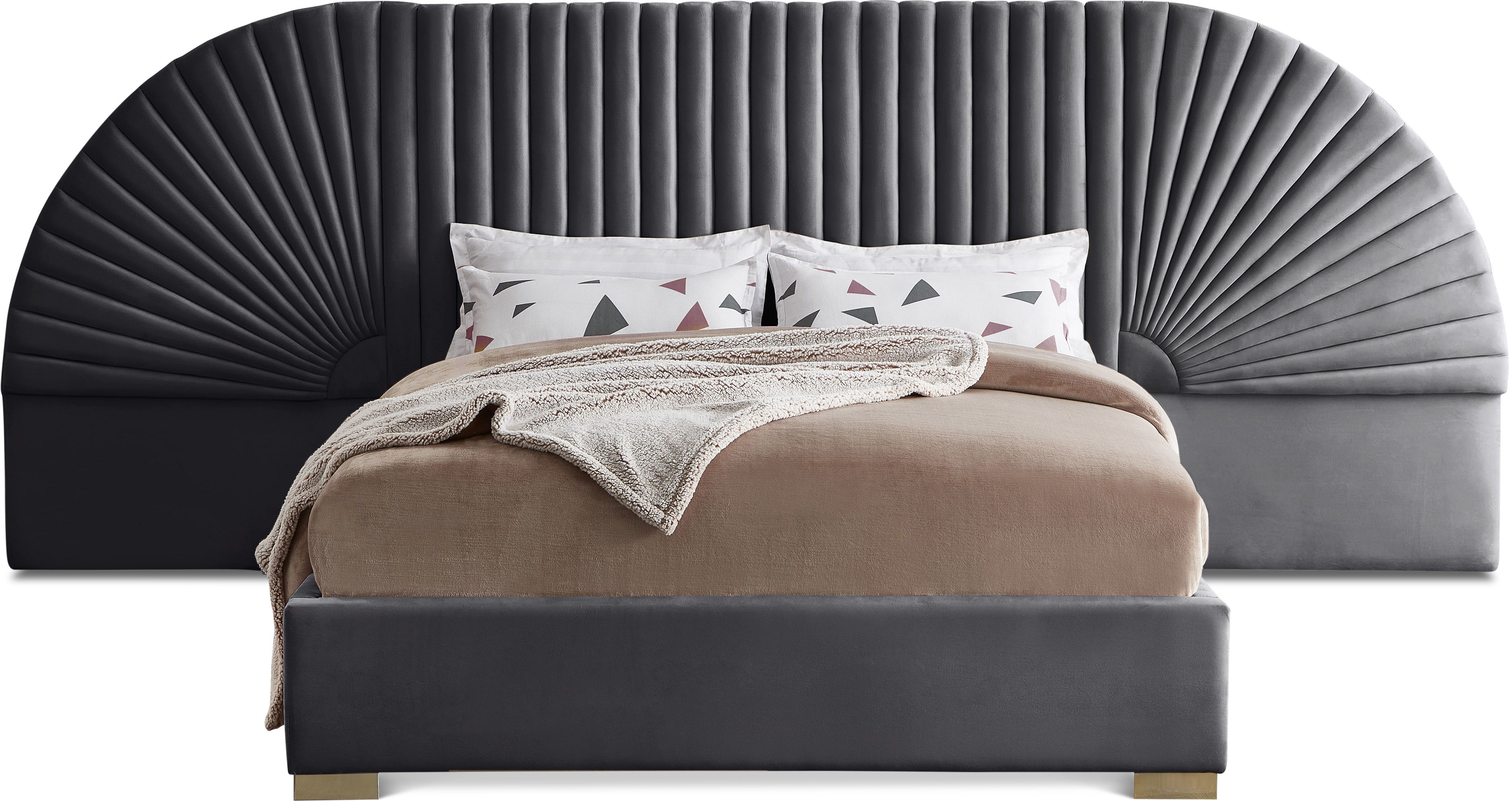 Cleo - Queen Bed - Gray