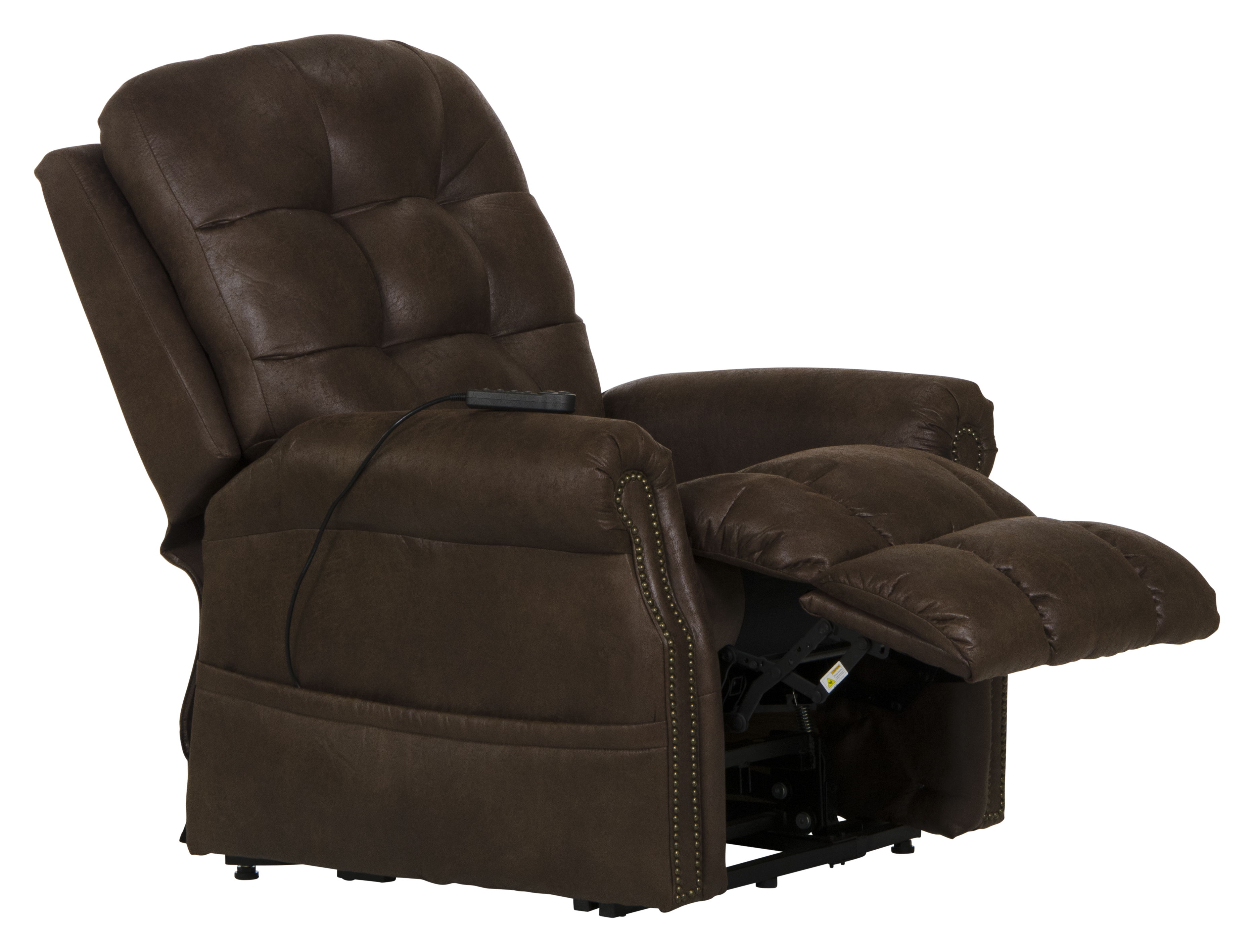 Ramsey - Power Lift Lay Flat Recliner With Heat & Massage - Sable