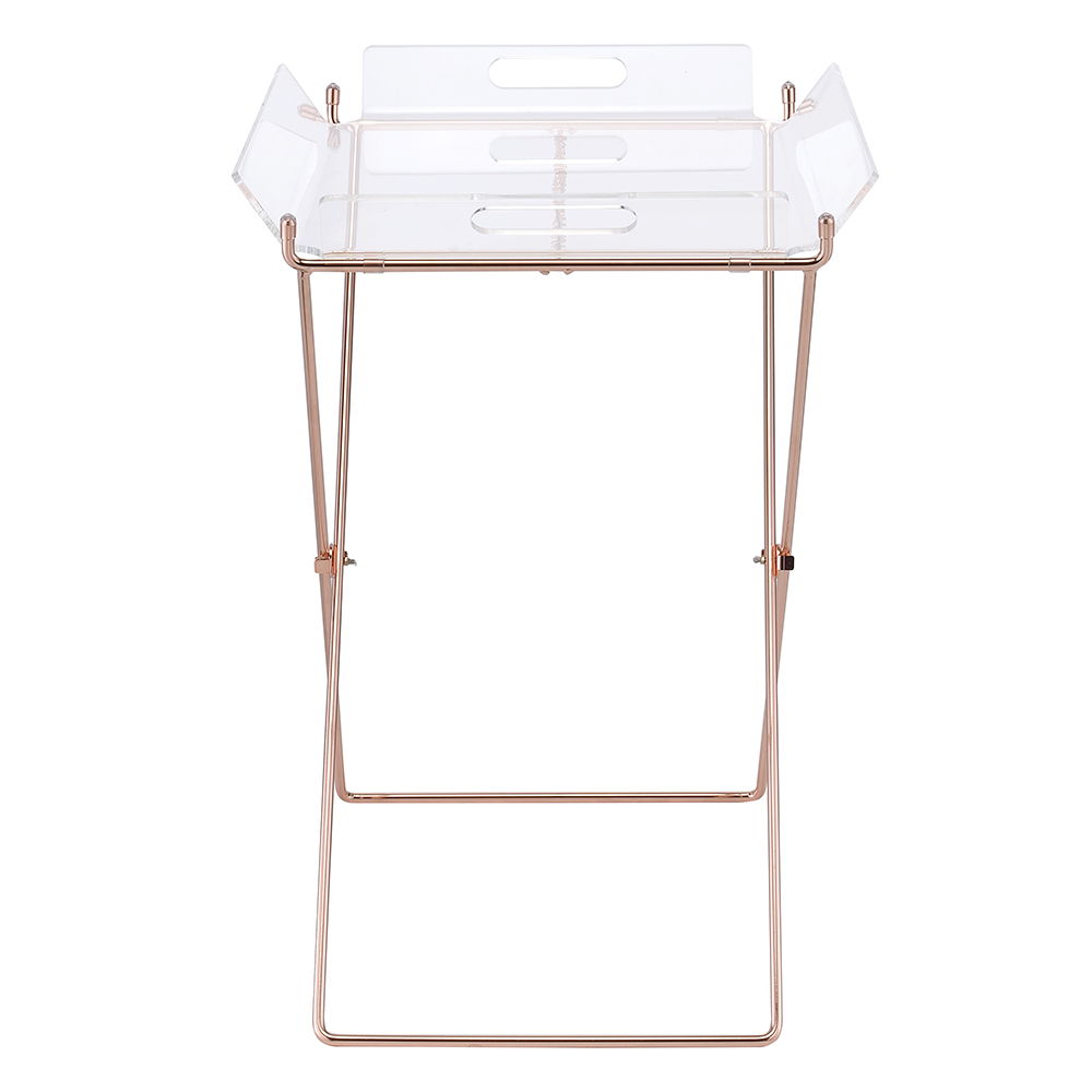 Cercie - Tray Table - Clear Acrylic & Copper, beige, view 3