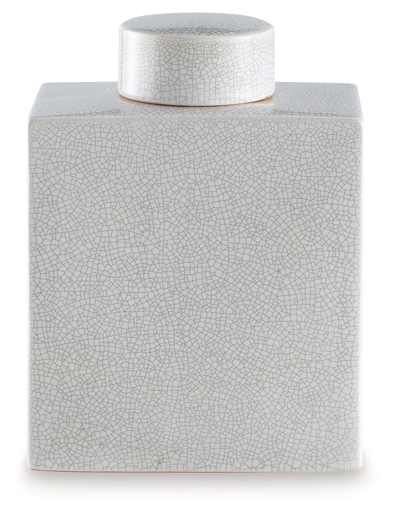 Haddworth - 11" Jar - Antique White