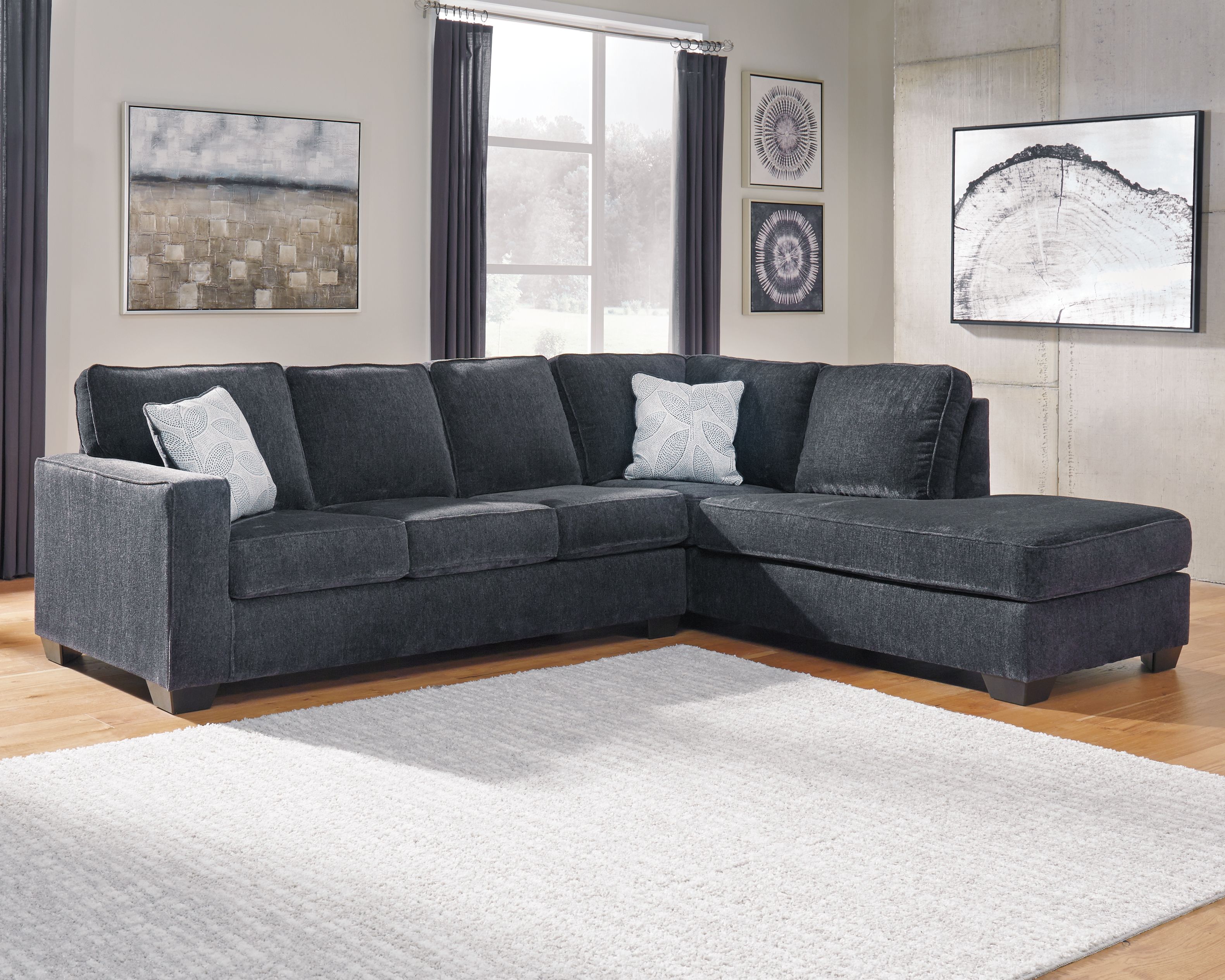 Ashley Furniture Altari - Right Arm Facing Chaise 2 Pc Sectional - Slate - Image 5