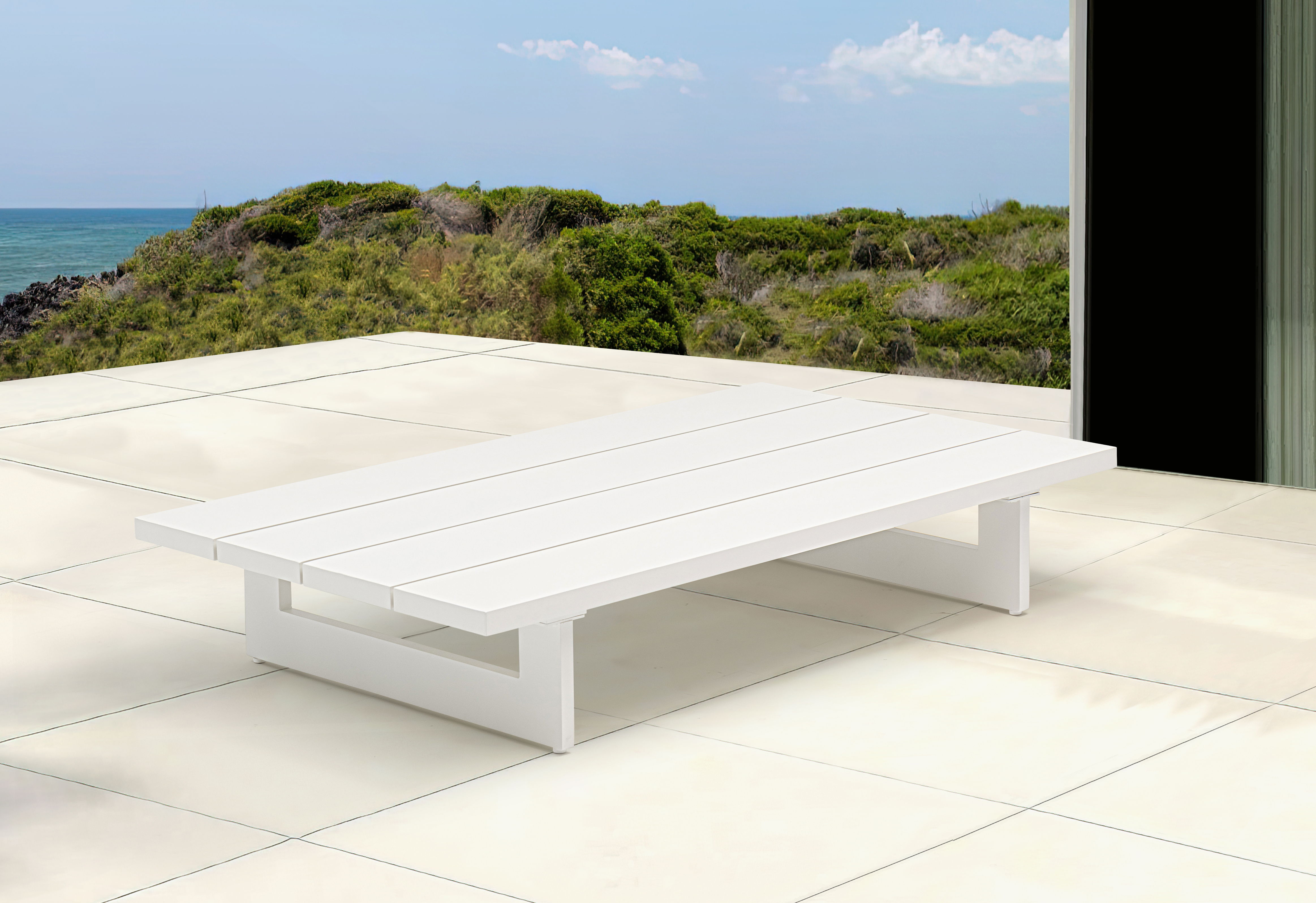 Maldives - Patio Coffee Table - White