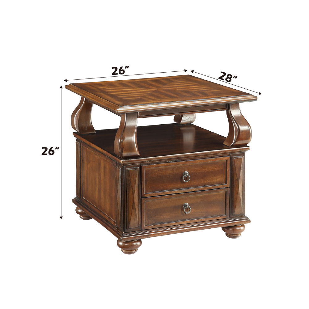 Amado - End Table - Walnut, dark brown, view 7