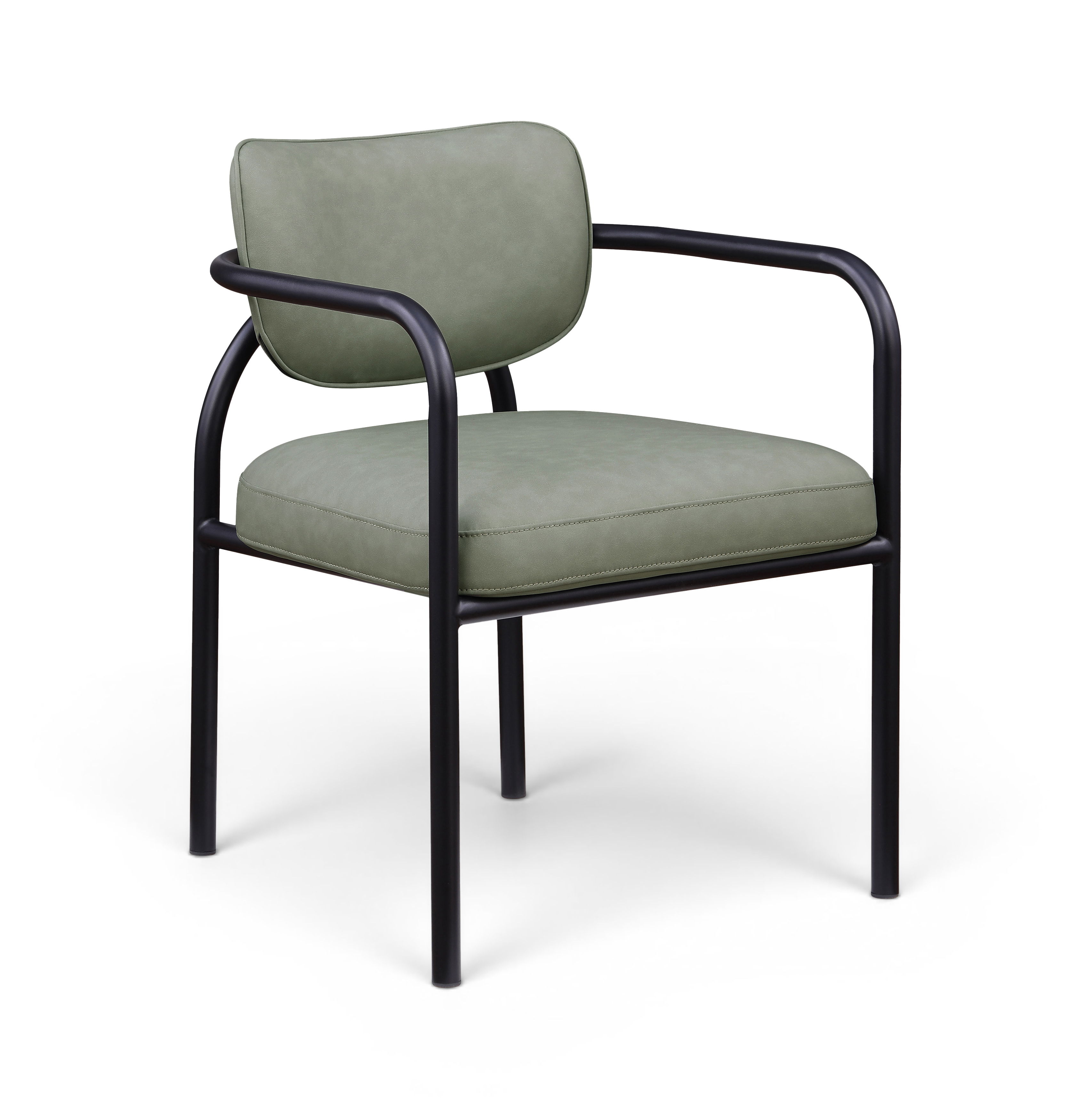 Serava - Vegan Leather Upholstered Dining Chair (Set of 2) - Green
