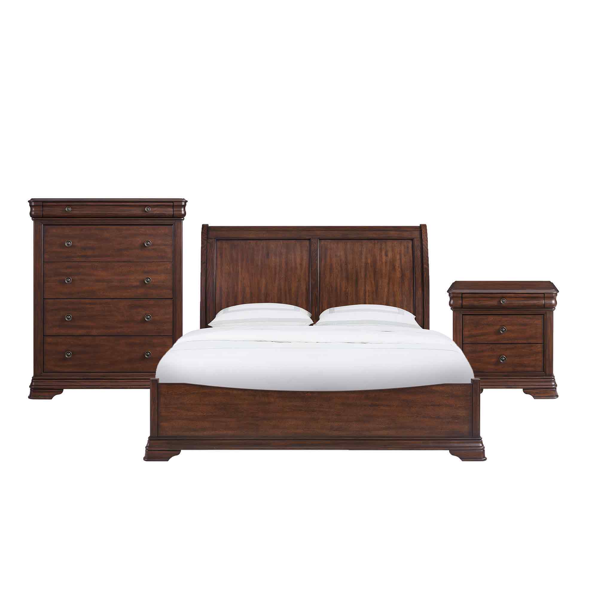 King · 3 Pc · Bedroom Set