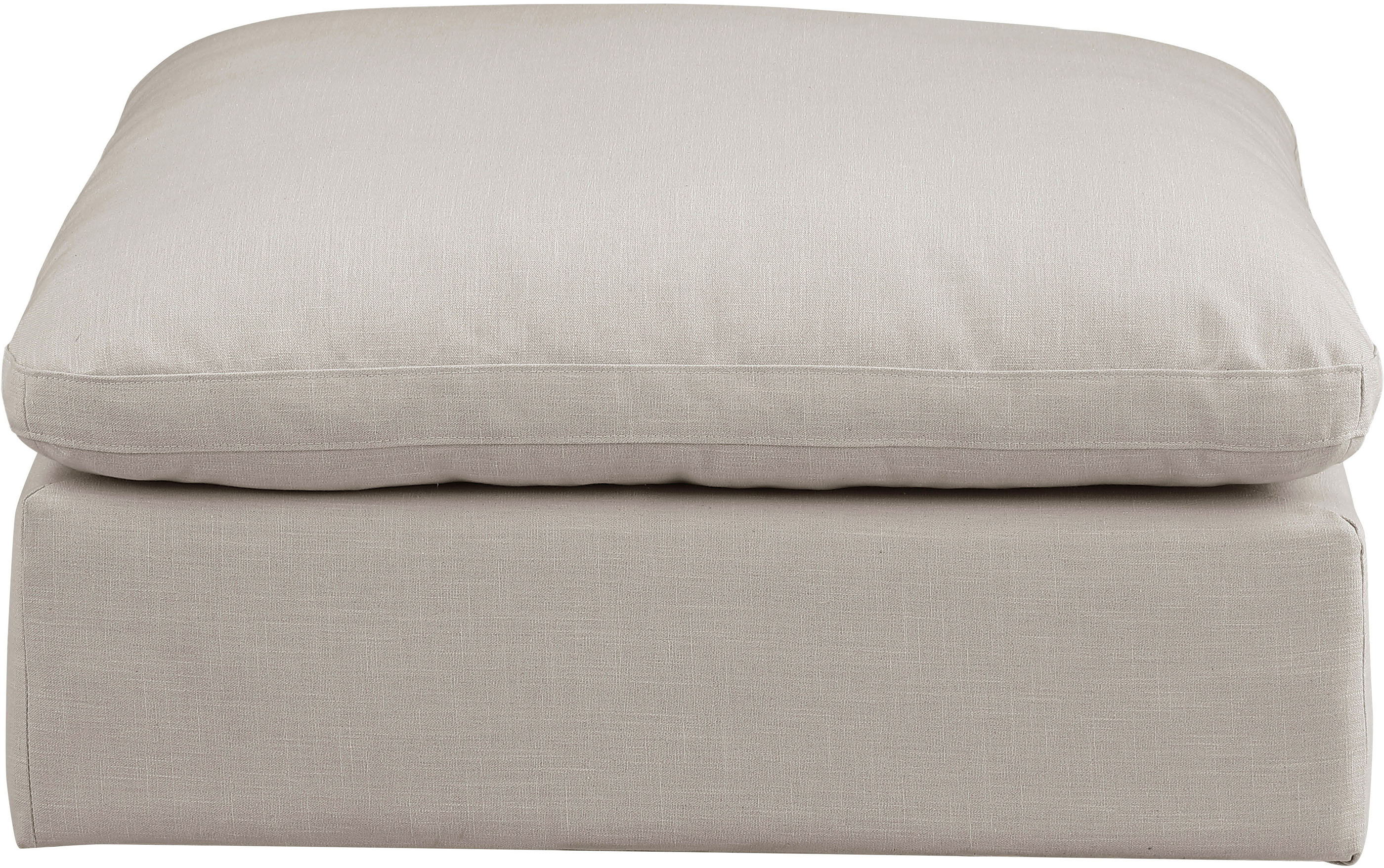 Comfy - Linen Ottoman - Beige