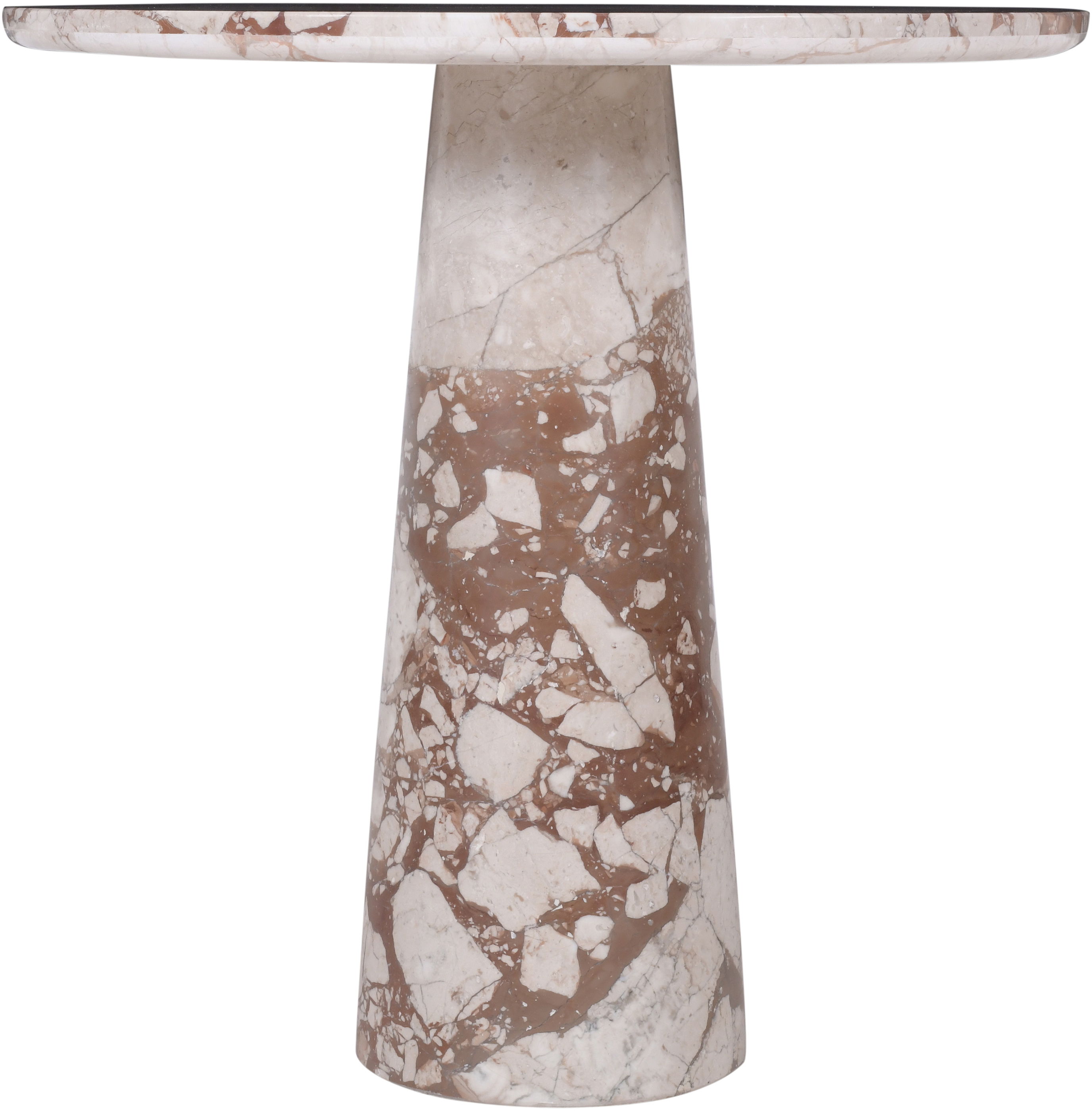 Fontelina - Genuine Marble Bistro Dining Table - Breccia