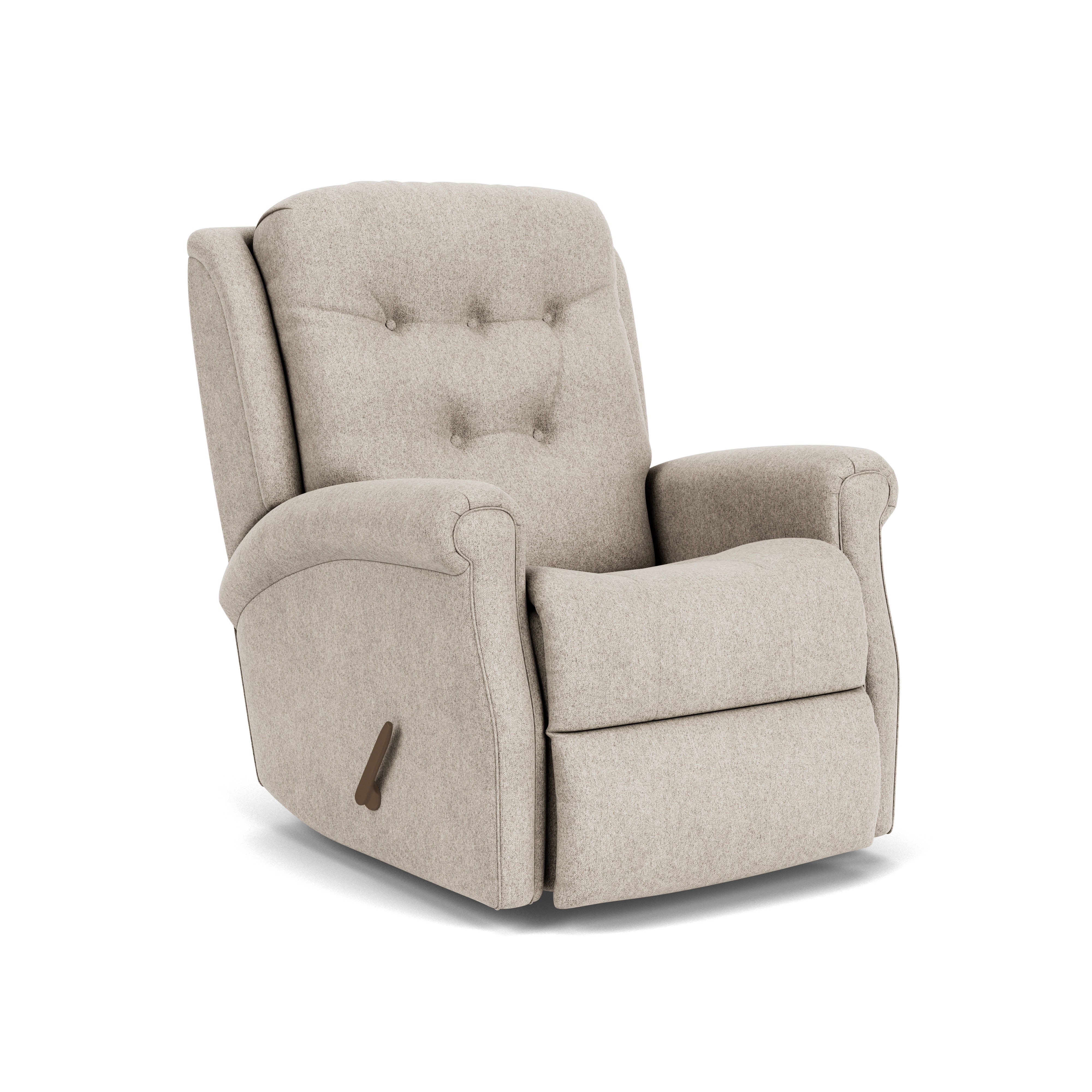 Minnie - Traditional Fabric Recliner, gray, view 2