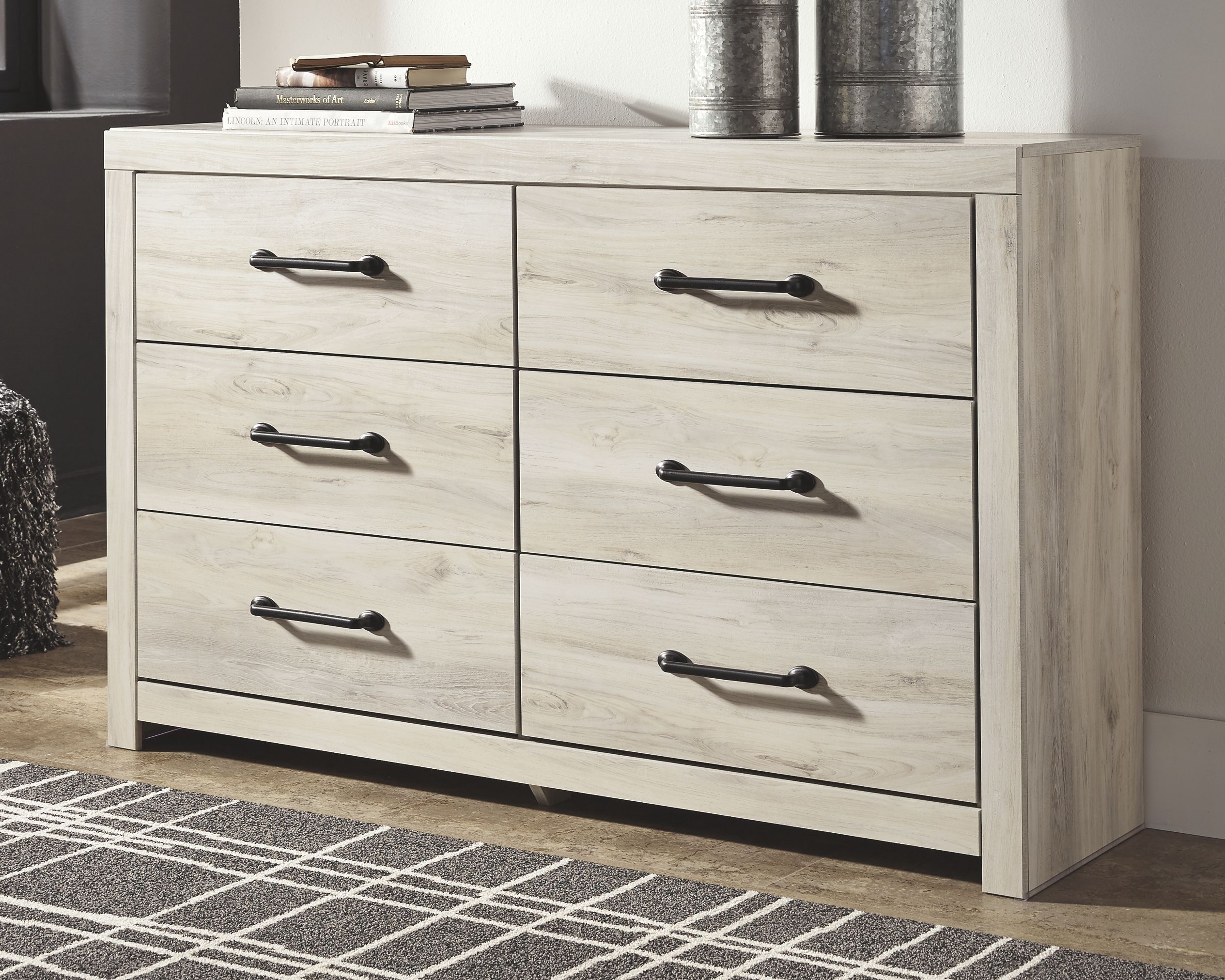 Cambeck - Six Drawer Dresser - Whitewash