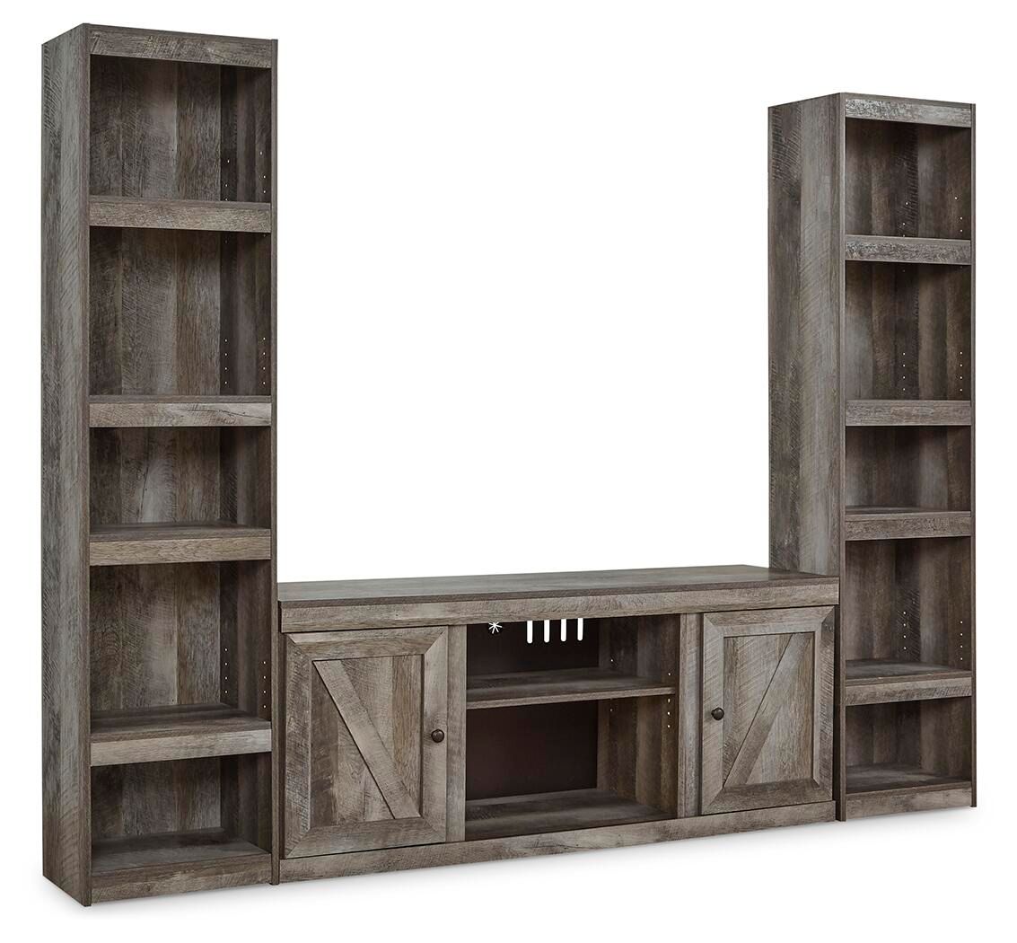Wynnlow – 3-Piece Entertainment Center – Gray