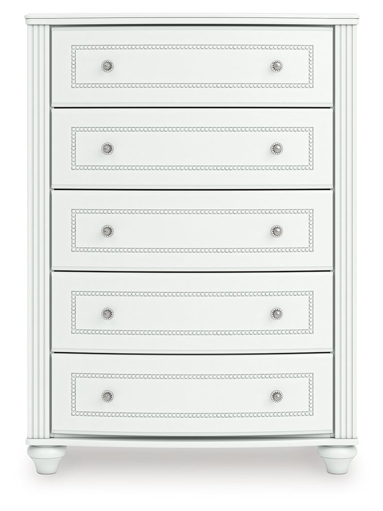 Ashley Furniture Kozlani - Five Drawer Chest - White - Image 4