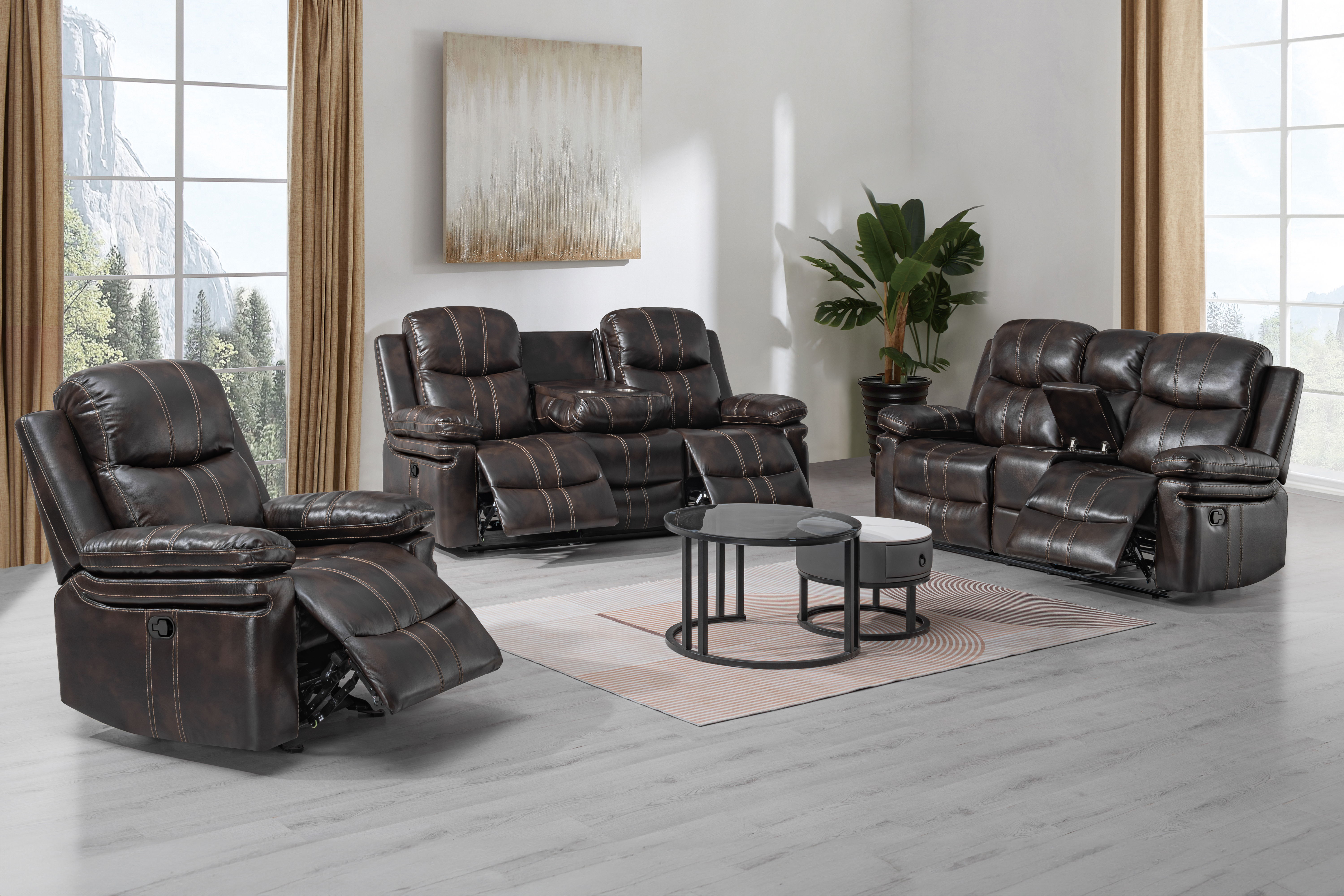 Kellen - Glider Recliner With Power Footrest - Brown