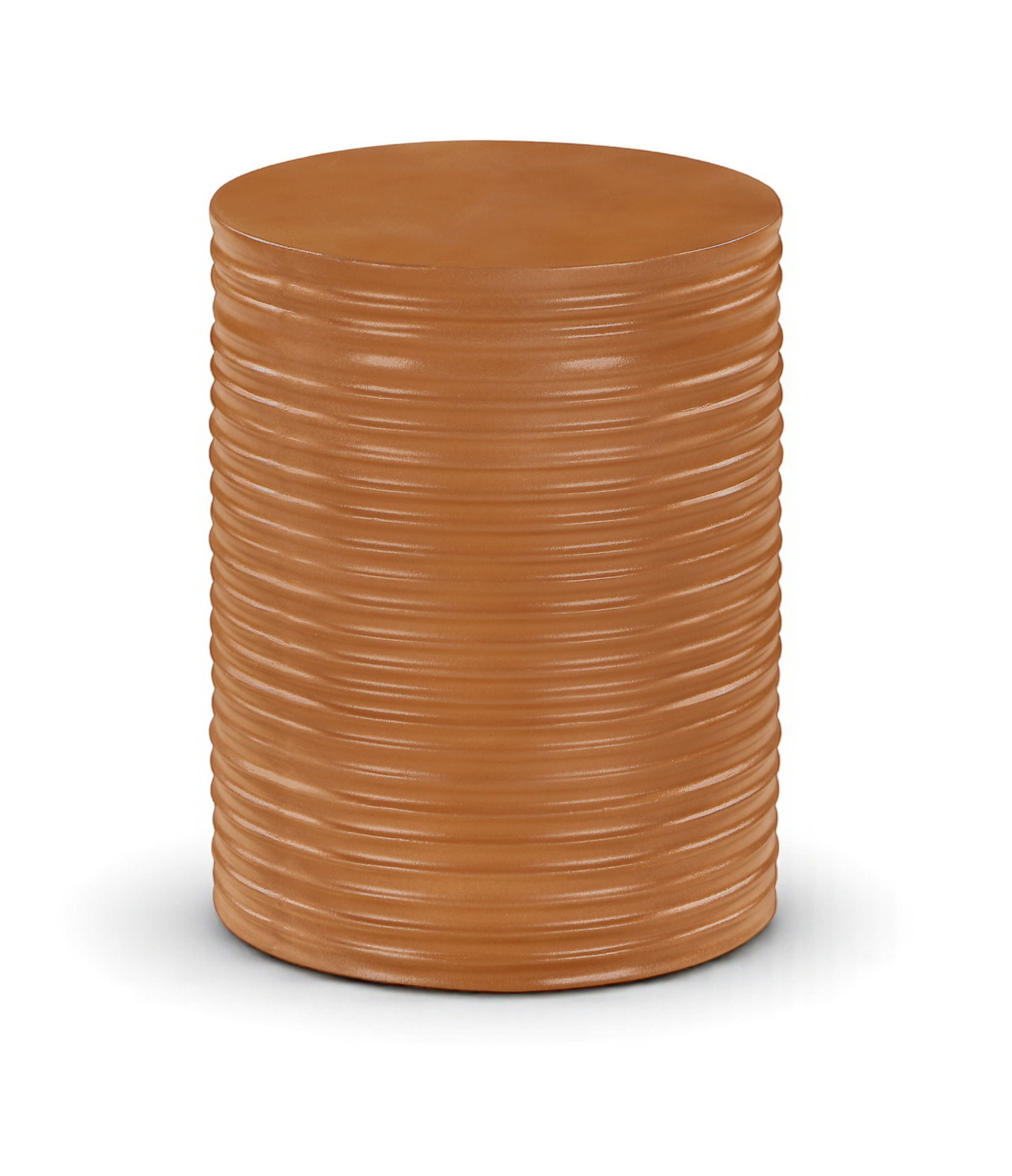 Nobi - Concrete End Table - Terracotta