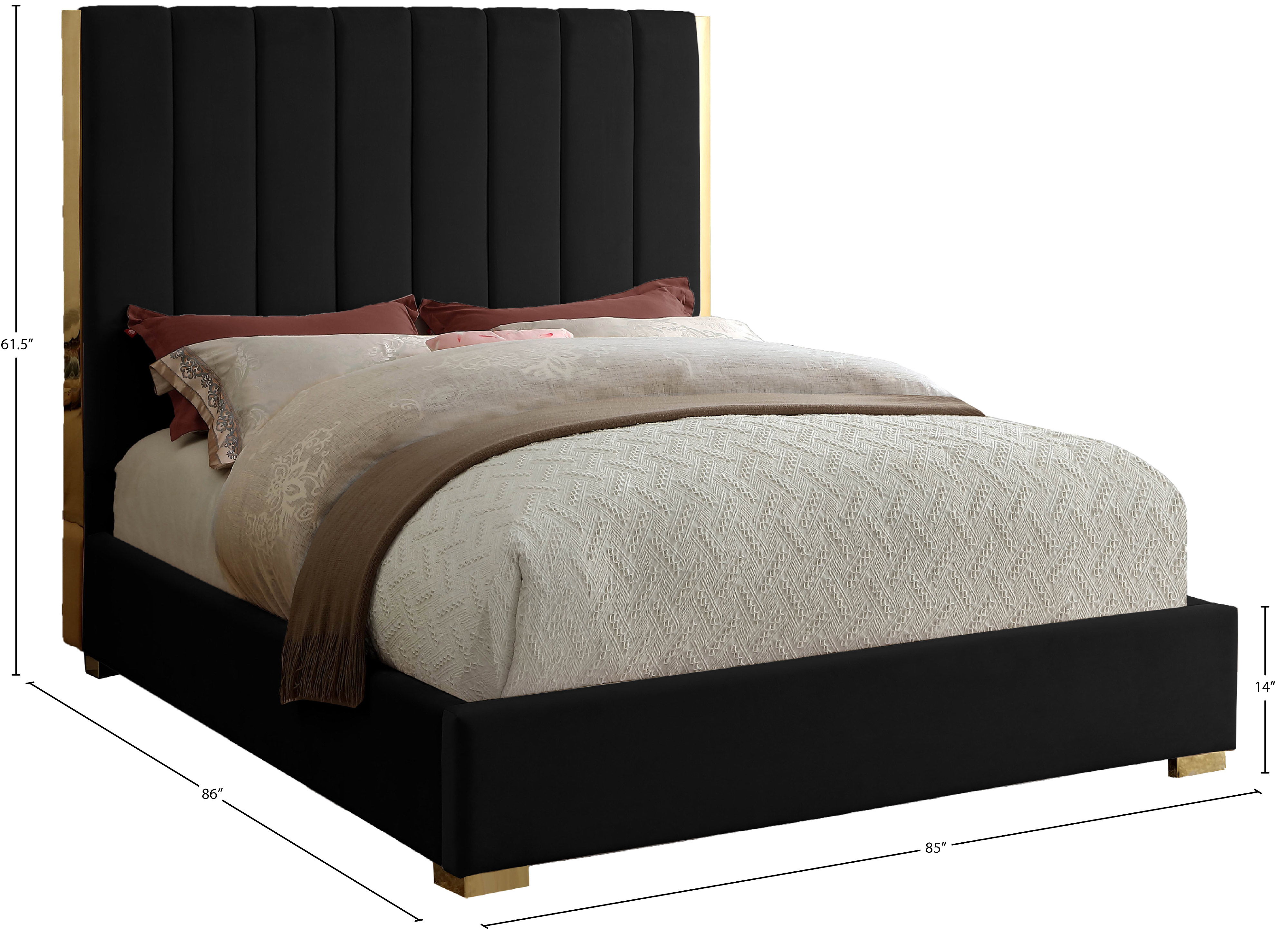 Becca - King Bed - Black