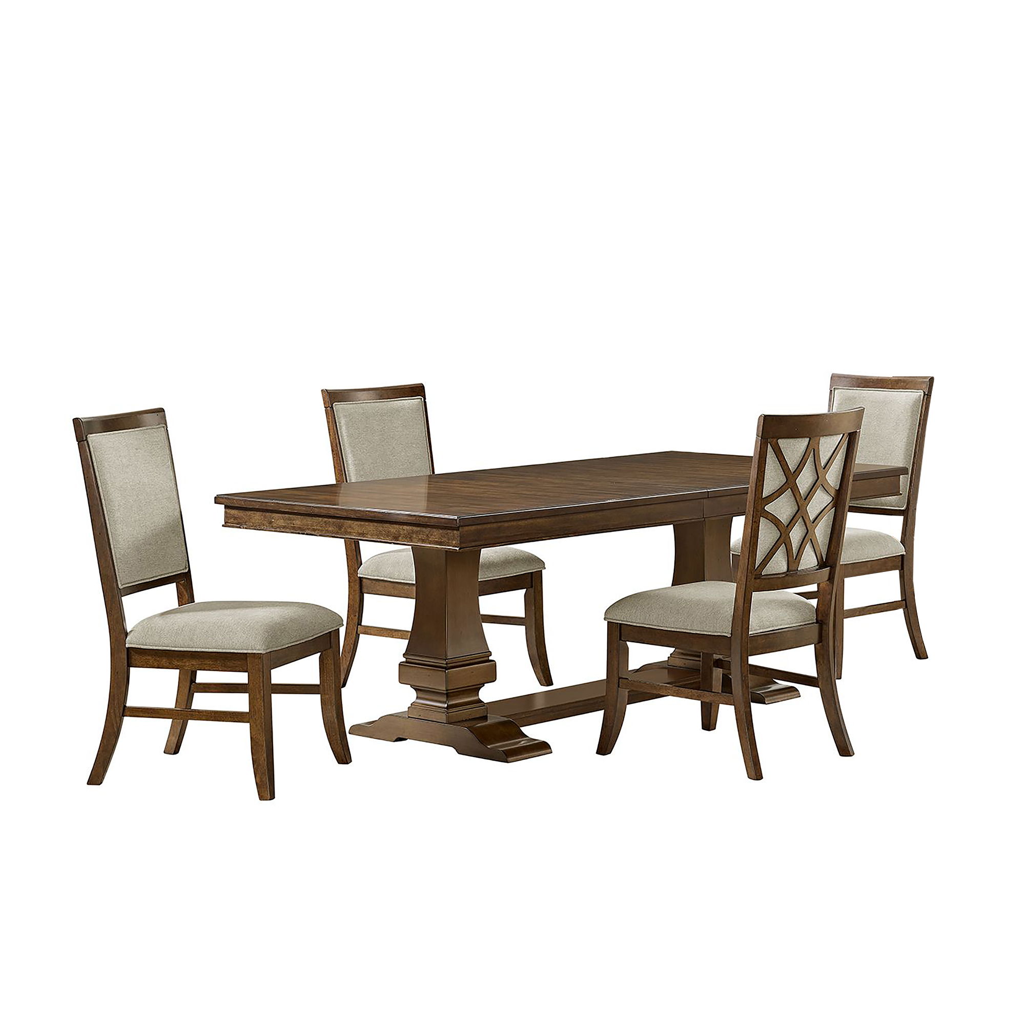 Phillipe - 5 Piece Standard Height Dining Set (Table And Four Chairs) - Cherry