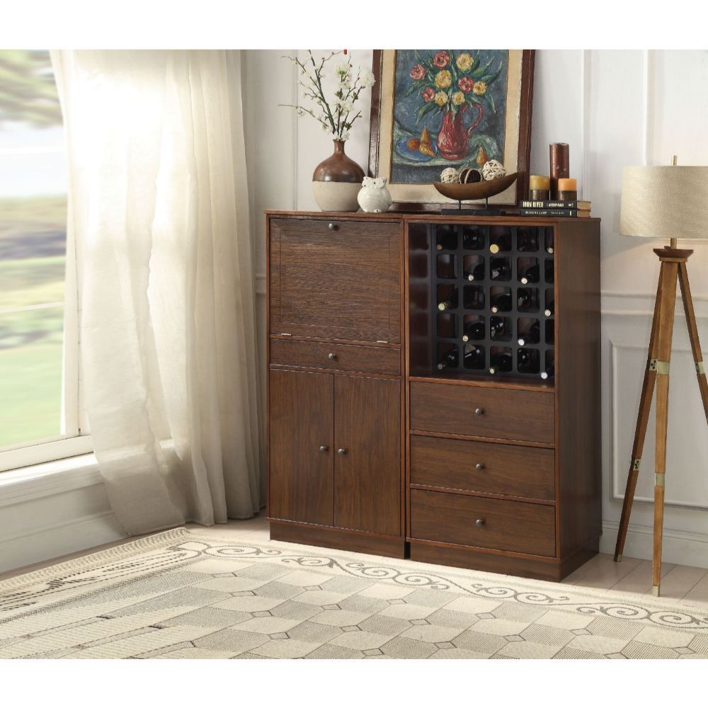 Wiesta - Wine Cabinet - Walnut, dark brown, view 6