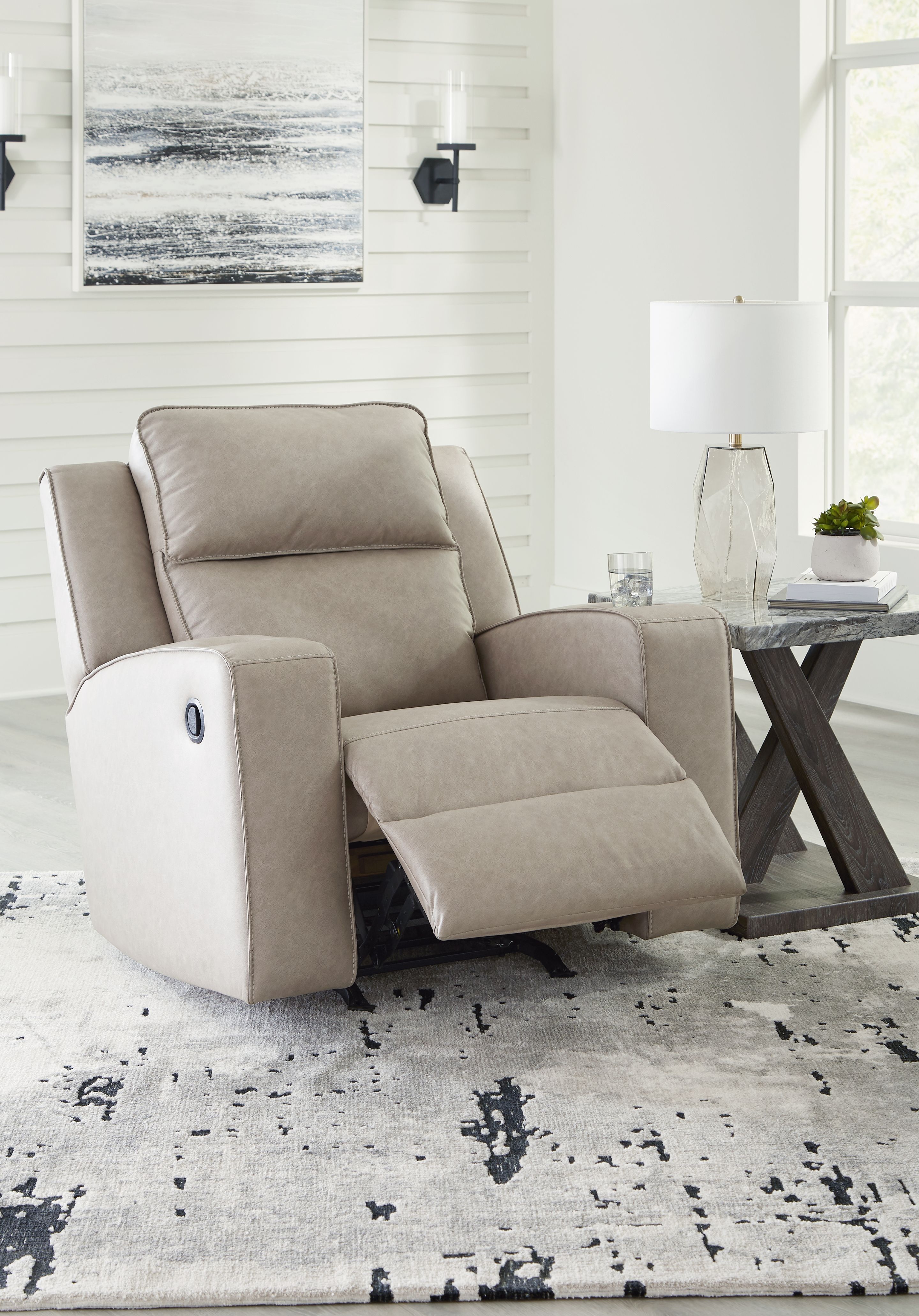 Ashley Furniture Lavenhorne - Rocker Recliner - Pebble - Image 8