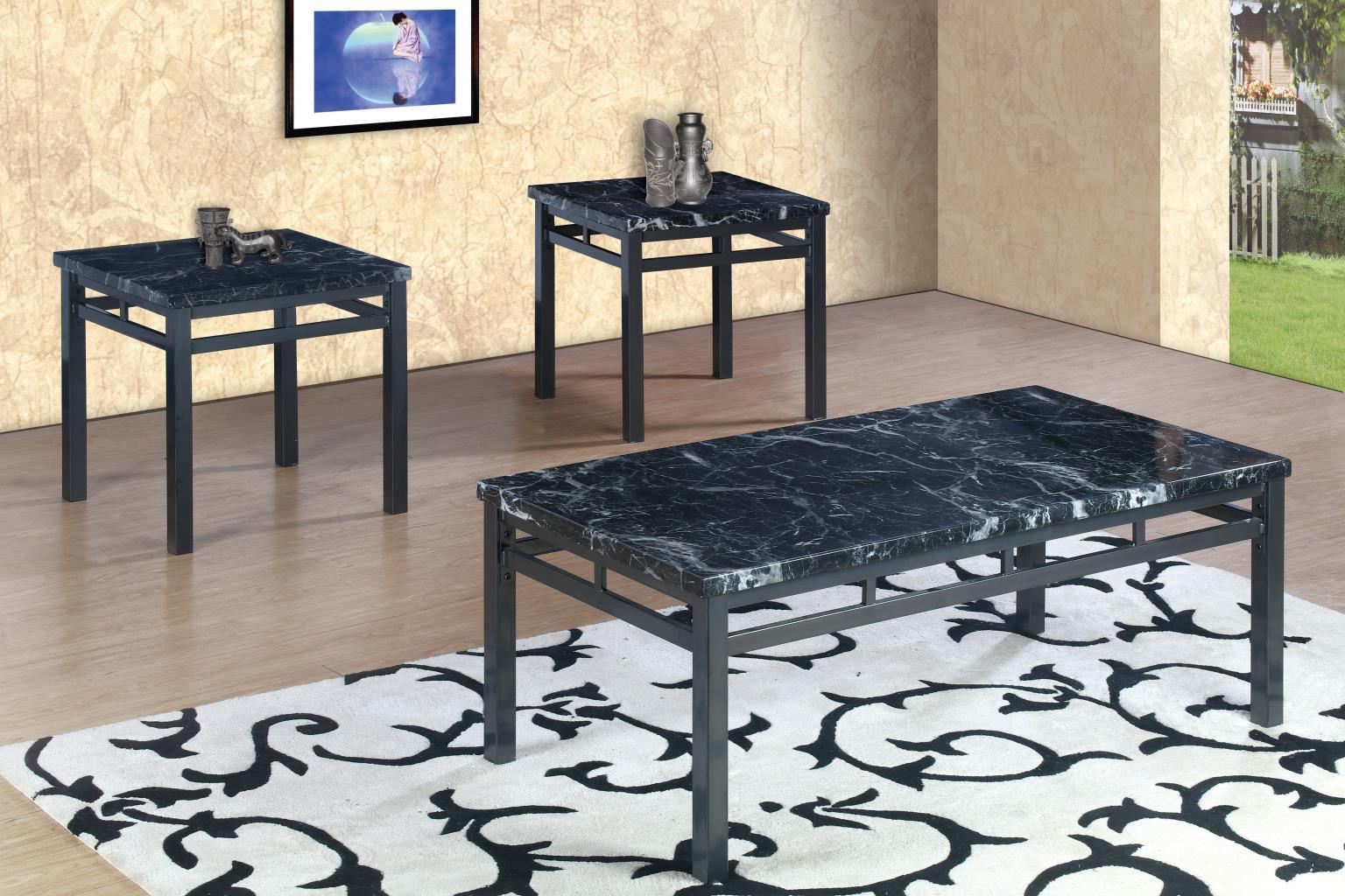 T680 - Table Set (Set of 3) - Black