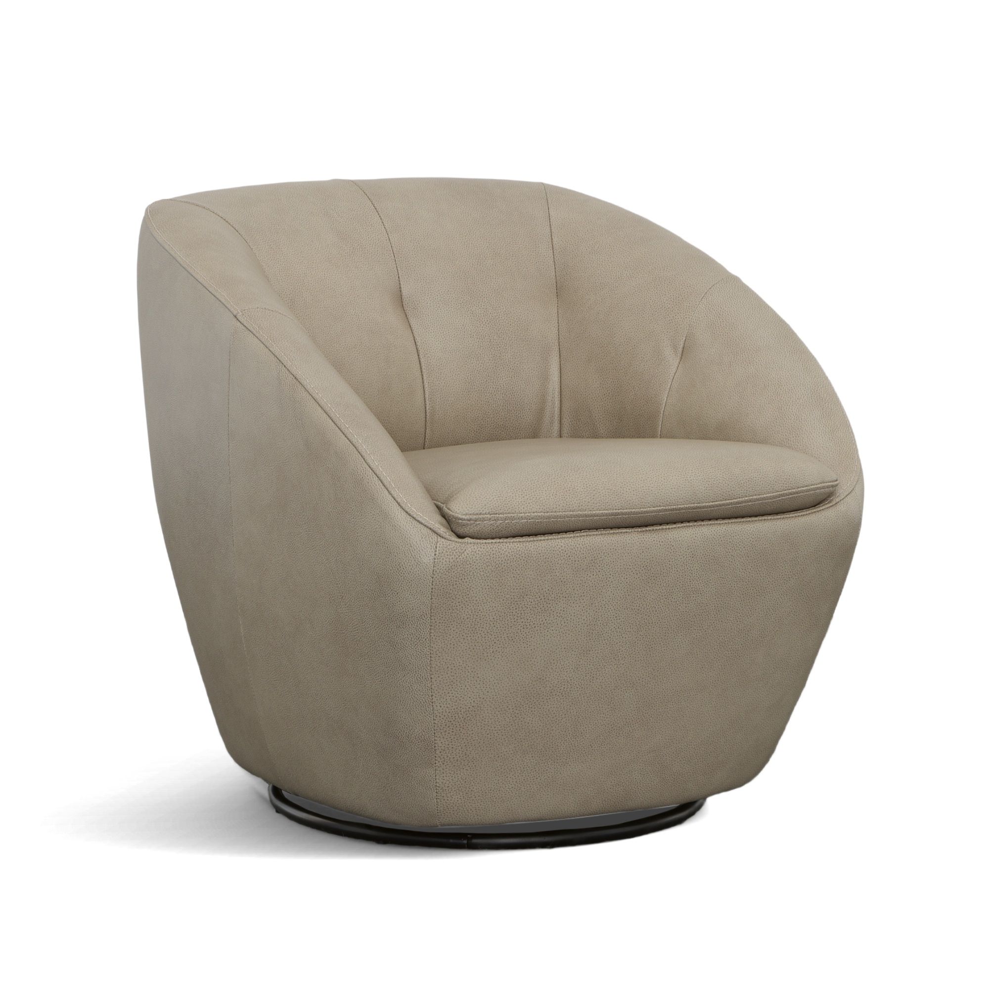 Wade - Swivel Chair - Shitake, beige