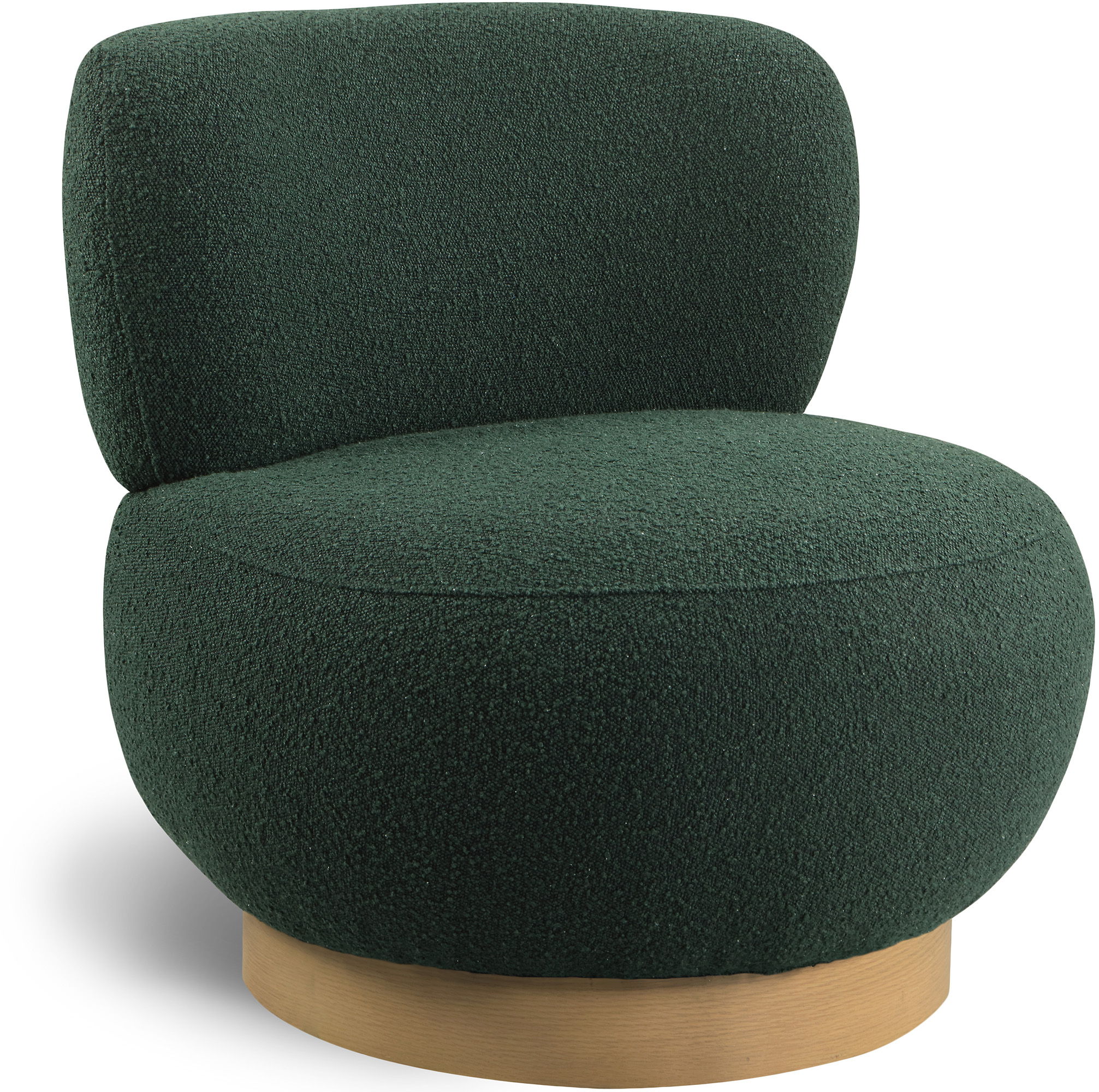 Calais - Accent Chair With Natural Base - Green
