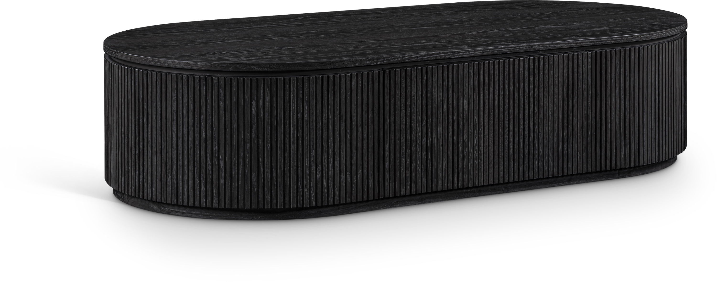 Moana - 64" Rubberwood Coffee Table - Black
