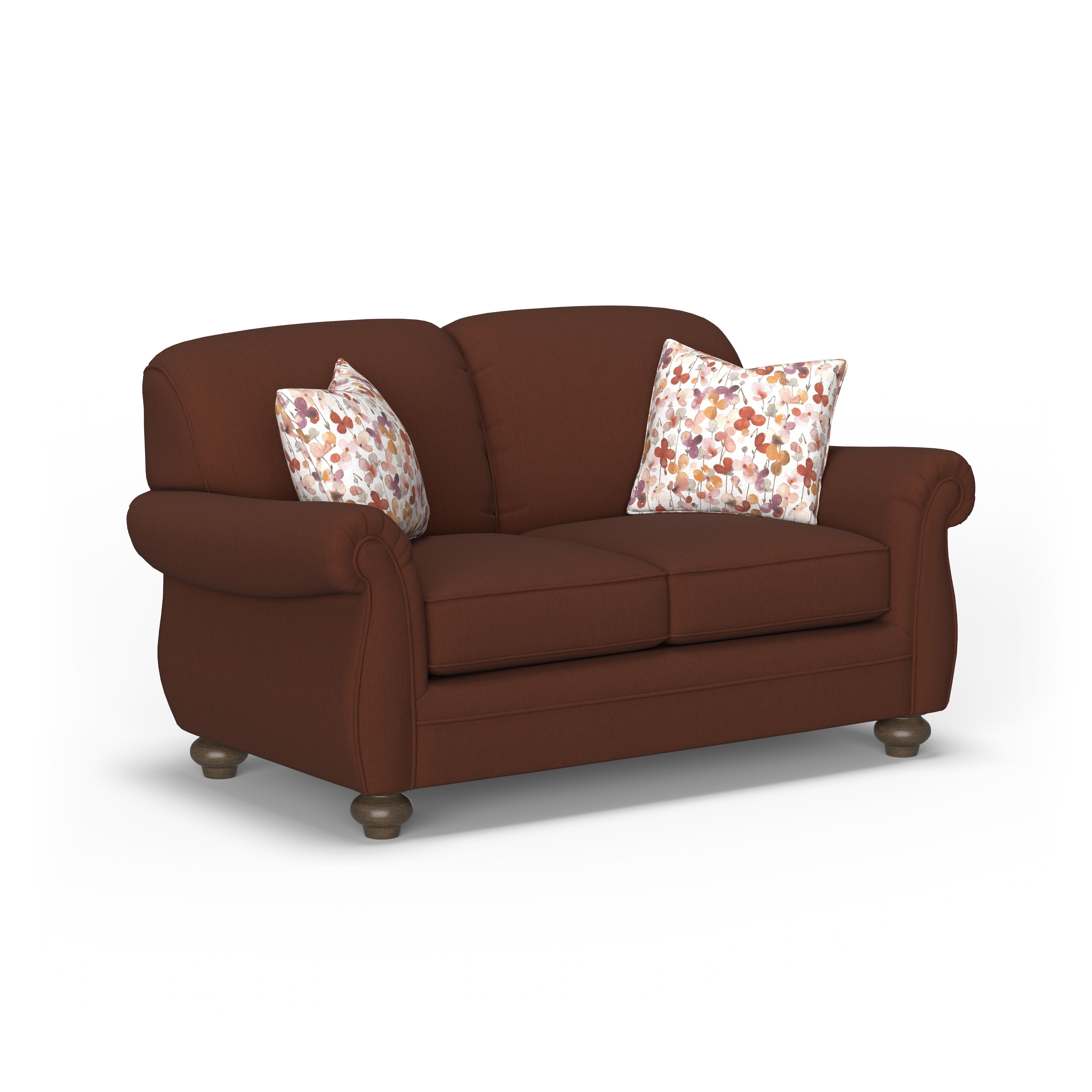 Winston - Fabric Loveseat, light gray, view 3