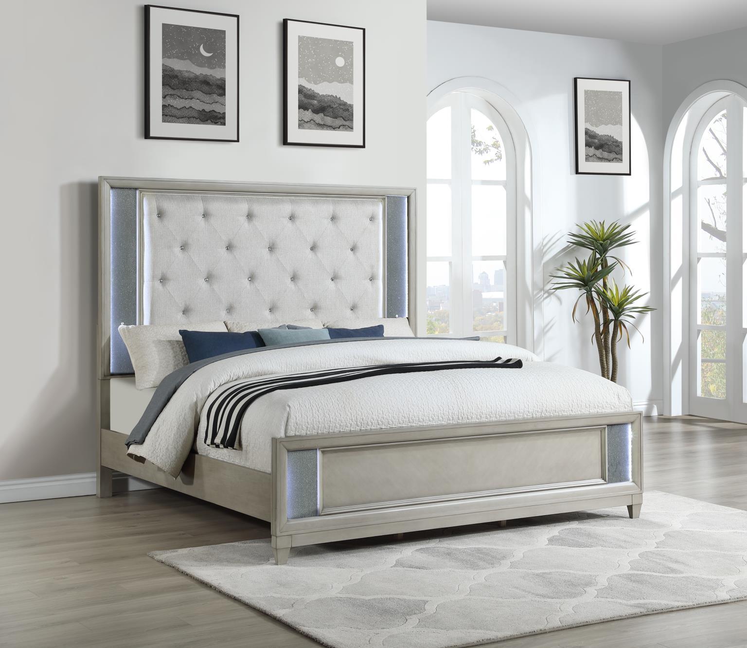 B090 - Queen Bed - Gray