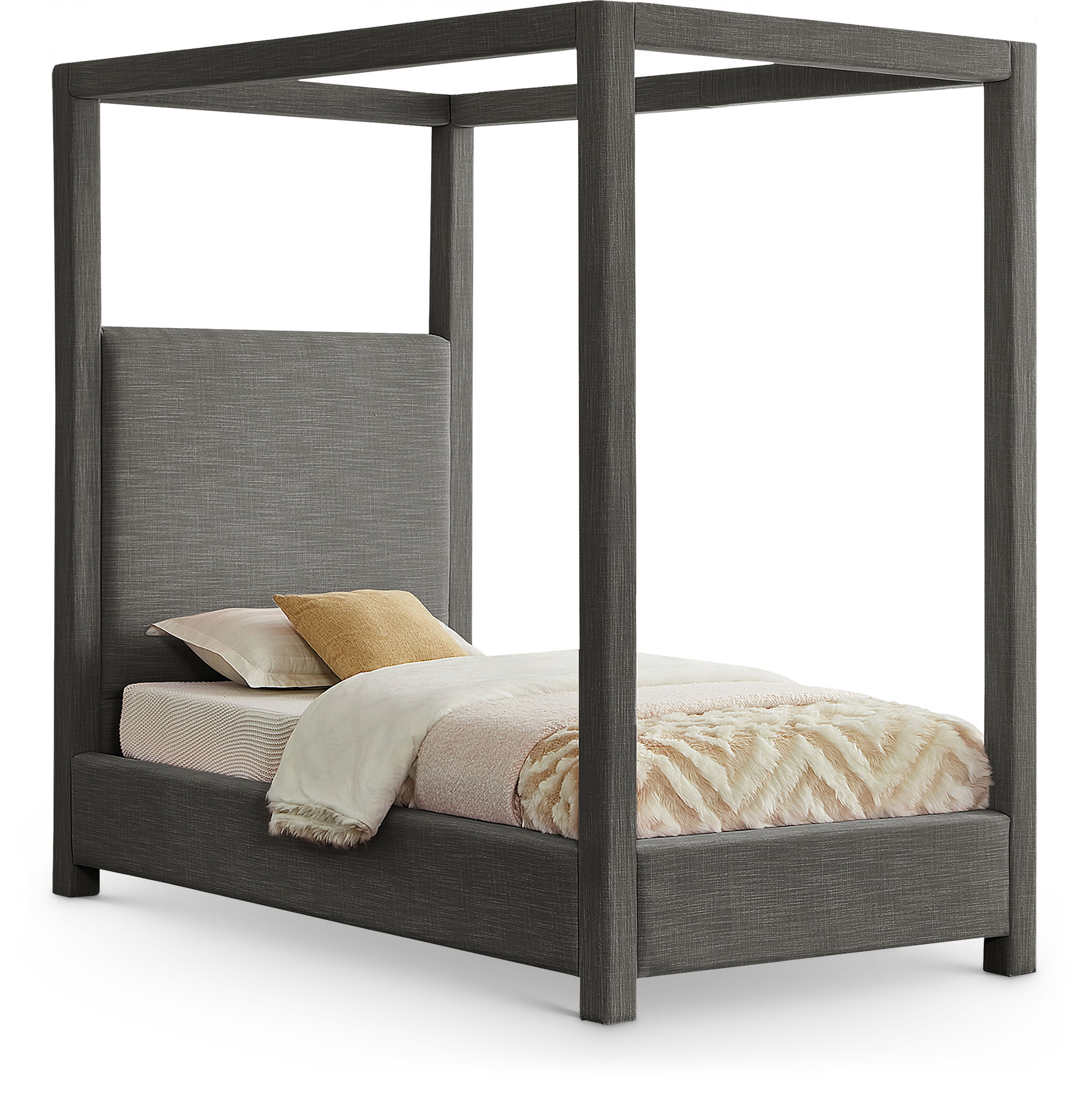 Emerson - Twin Bed - Gray