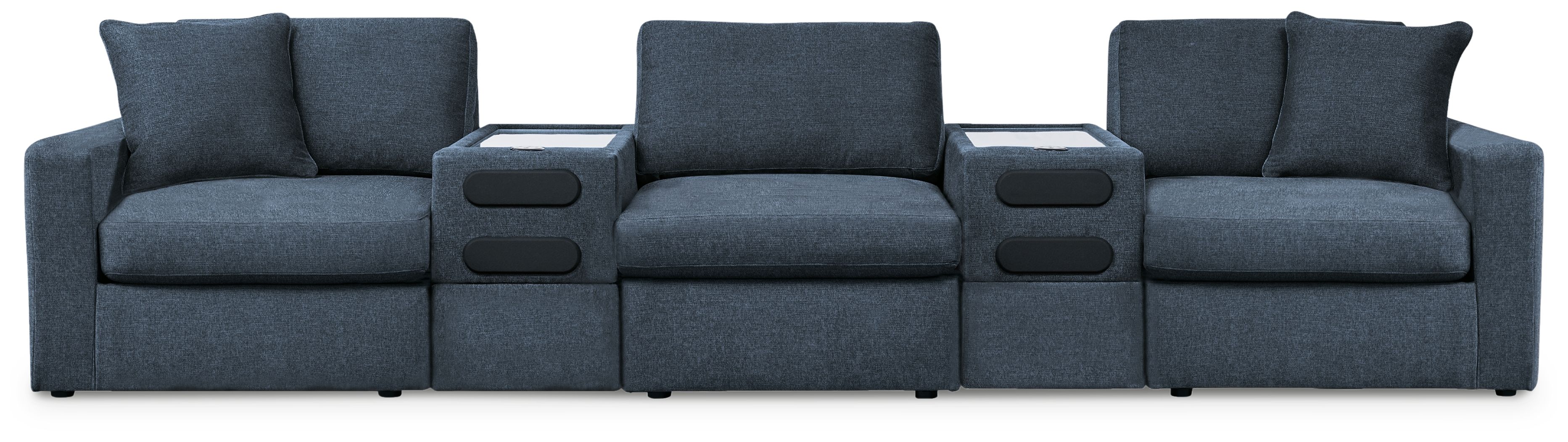 5 Pc · Sectional With 2 Audio System Consoles