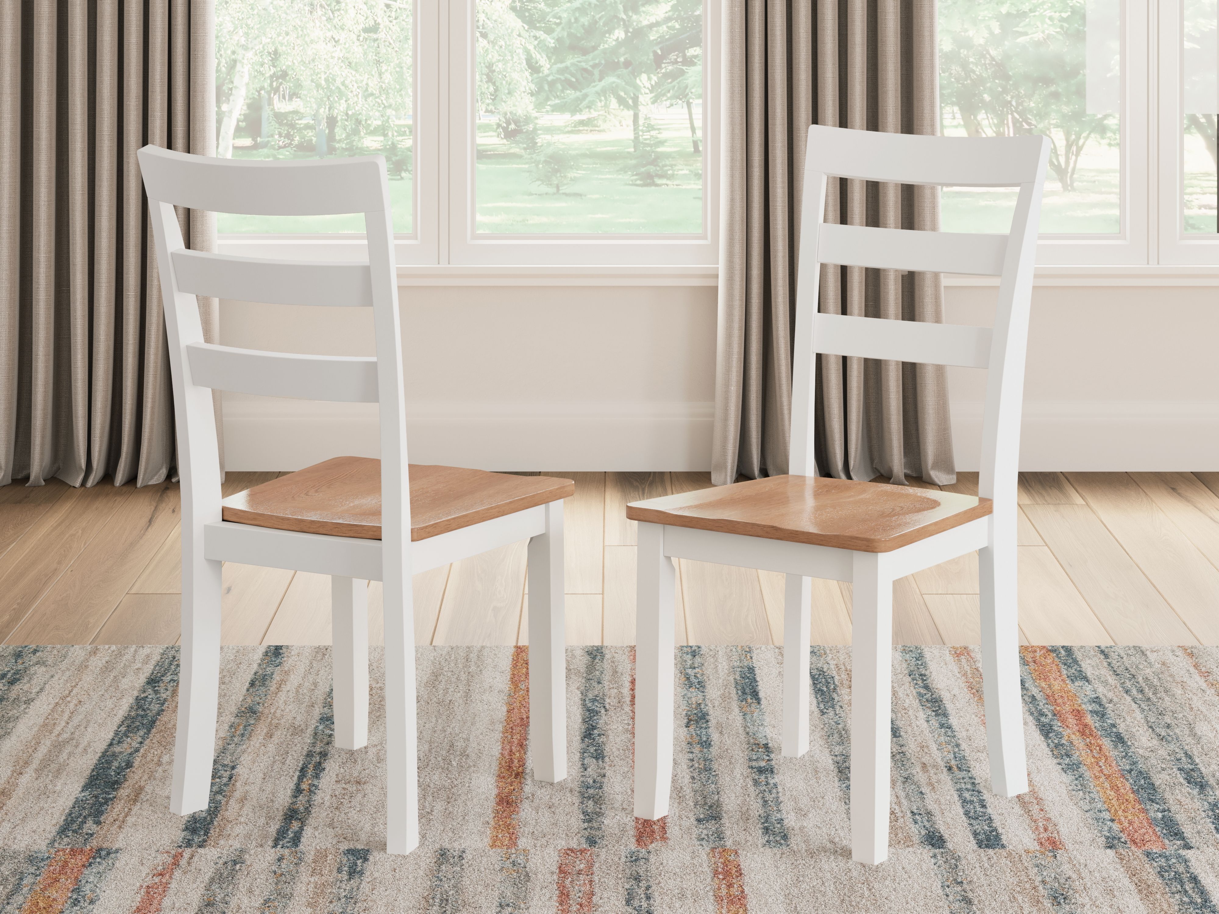Gesthaven - Dining Room Side Chair (Set of 2) - Natural / White