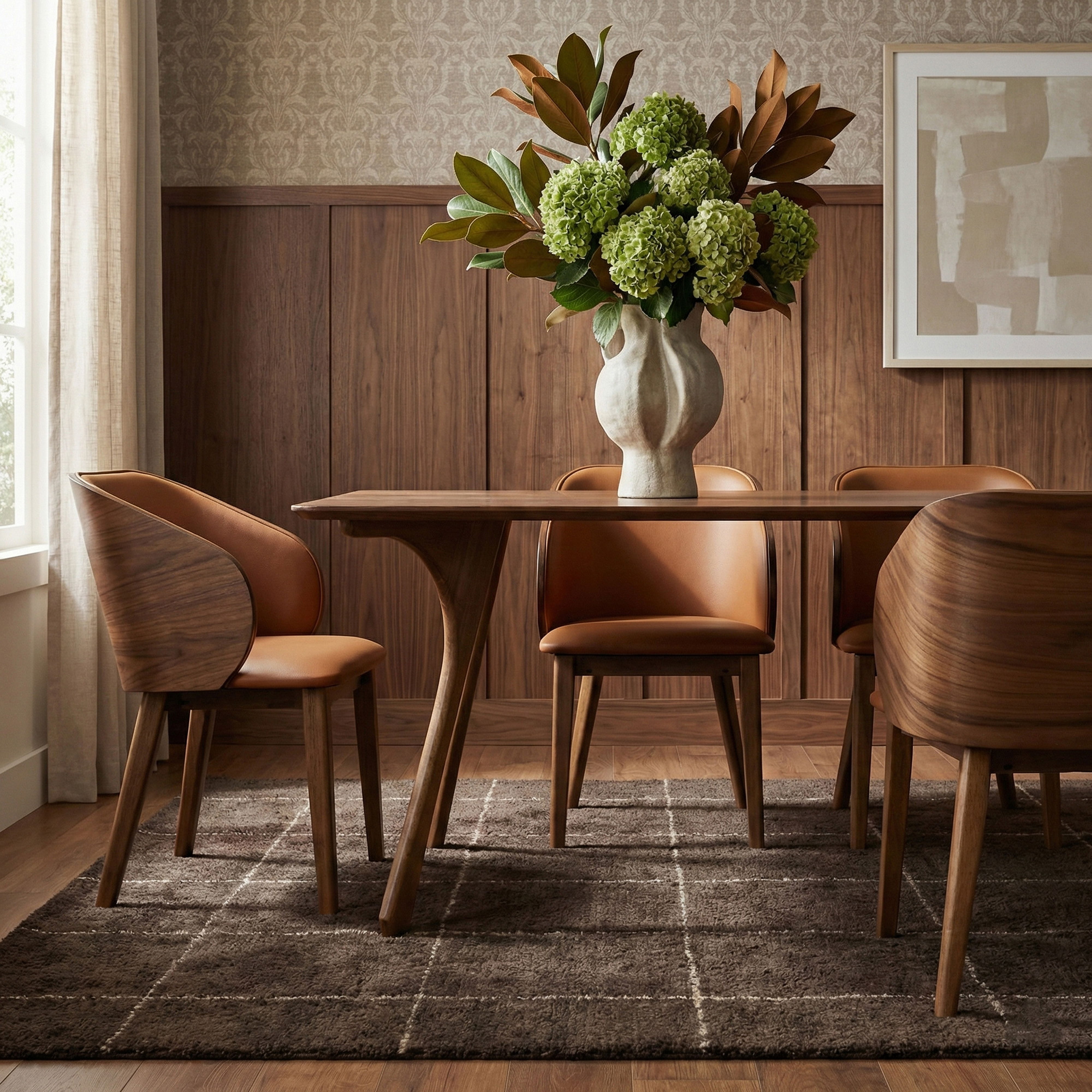 Glenwood - Vegan Leather Upholstered Dining Chair (Set of 2) - Tan