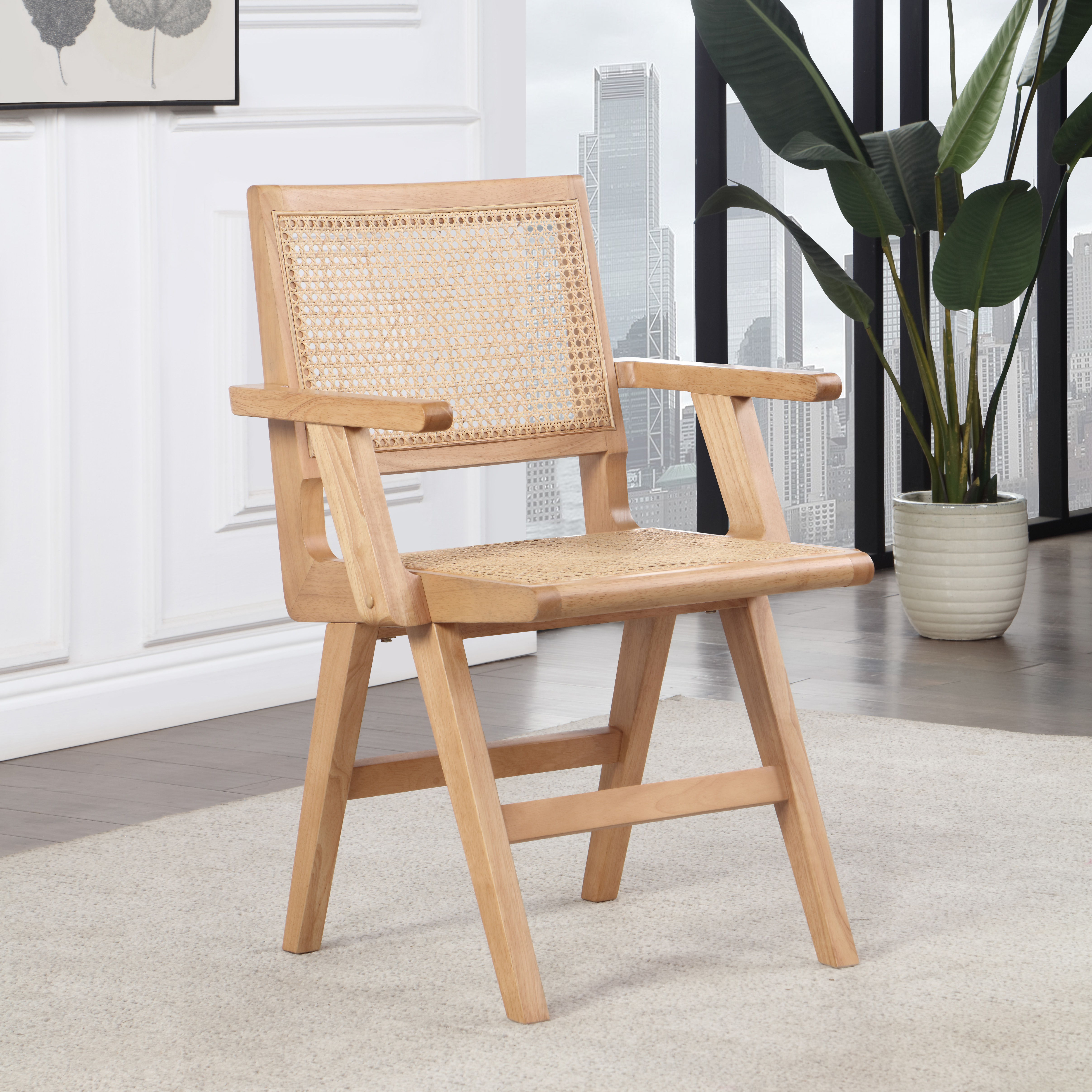 Preston - Dining Arm Chair (Set of 2) - Natural