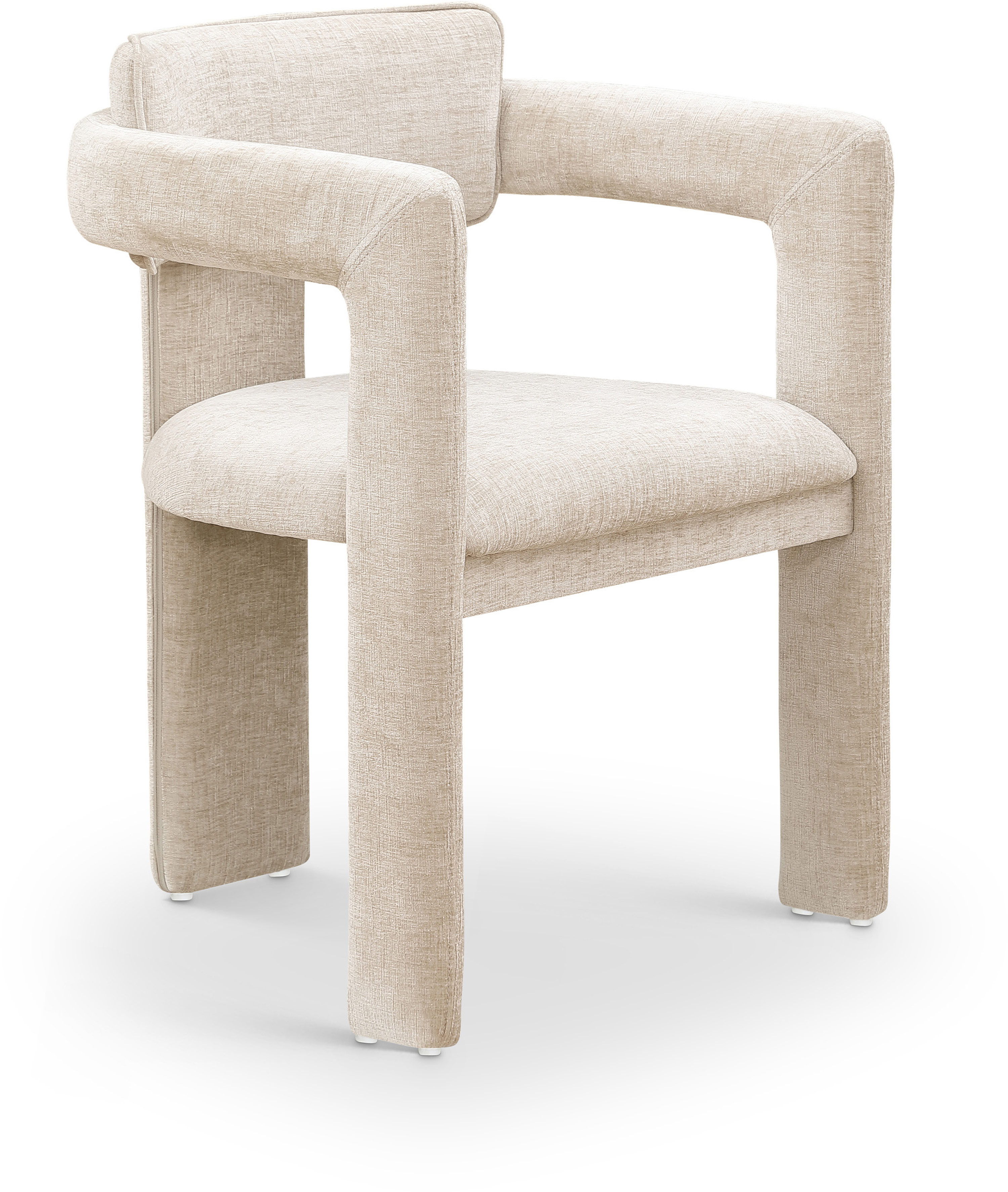 Brenda - Chenille Dining Chair (Set of 2) - Beige