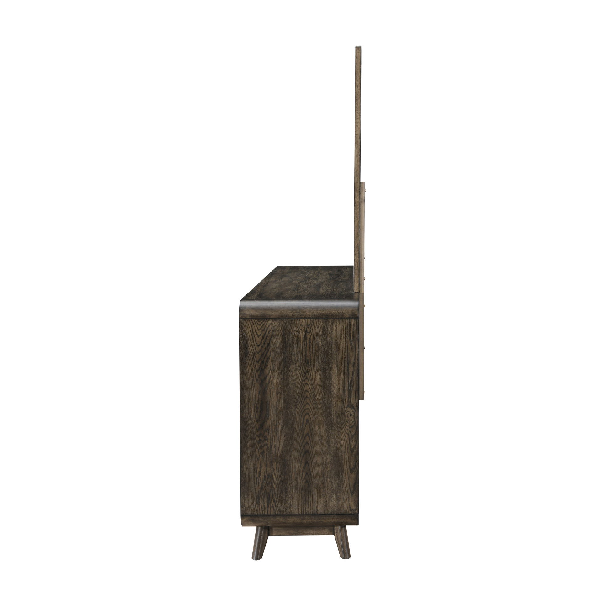 Rex - Mirror - Walnut, dark brown, view 4