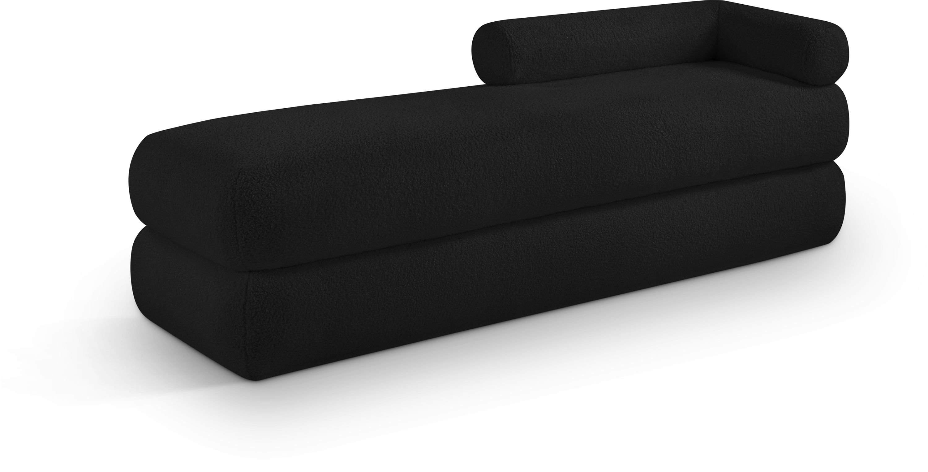 Kennedy - Teddy Fabric Bench - Black
