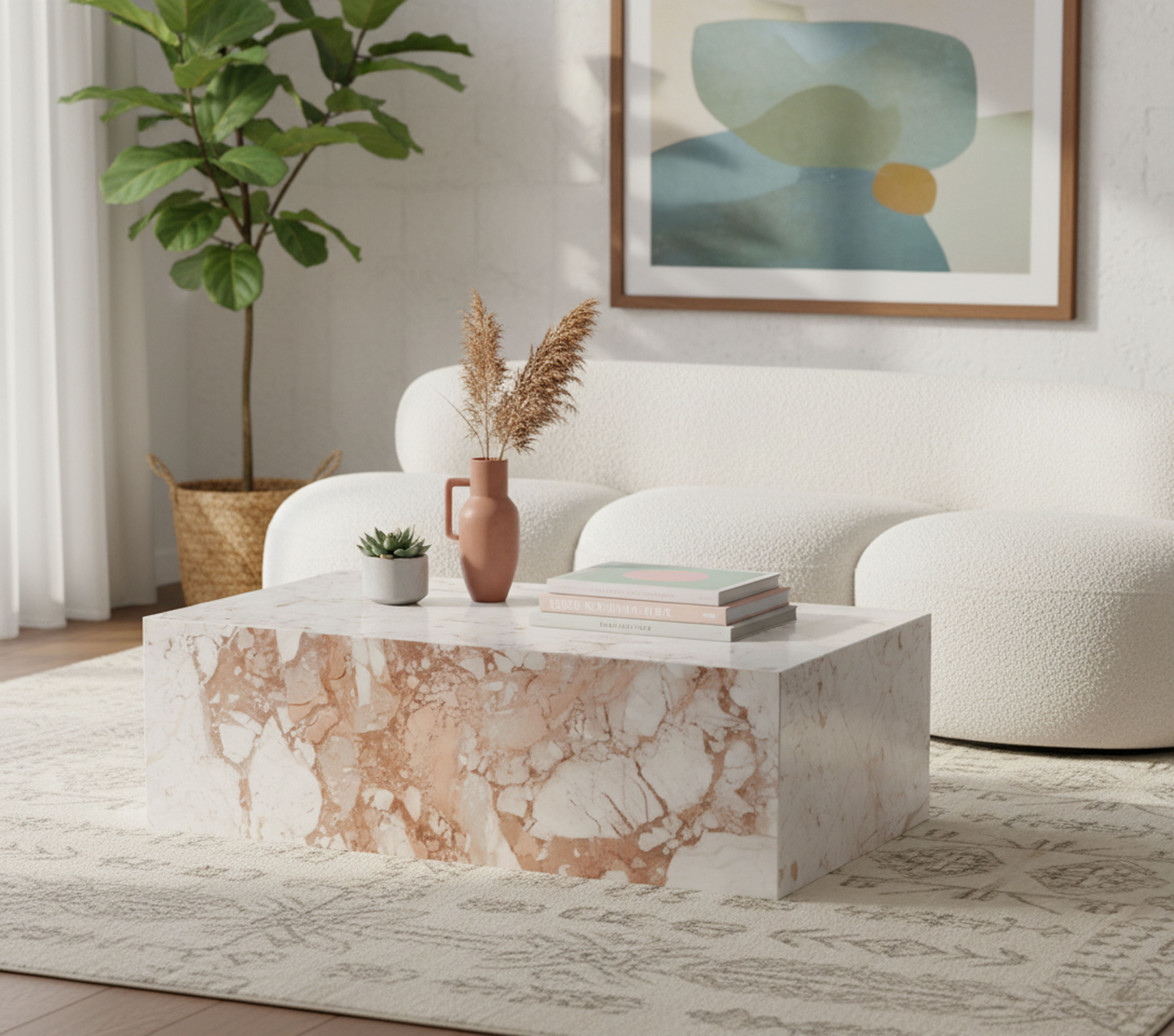 Bolzano - Marble Coffee Table - Cream