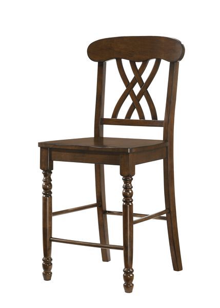 Dylan - Counter Height Chair (Set of 2) - Walnut, dark brown