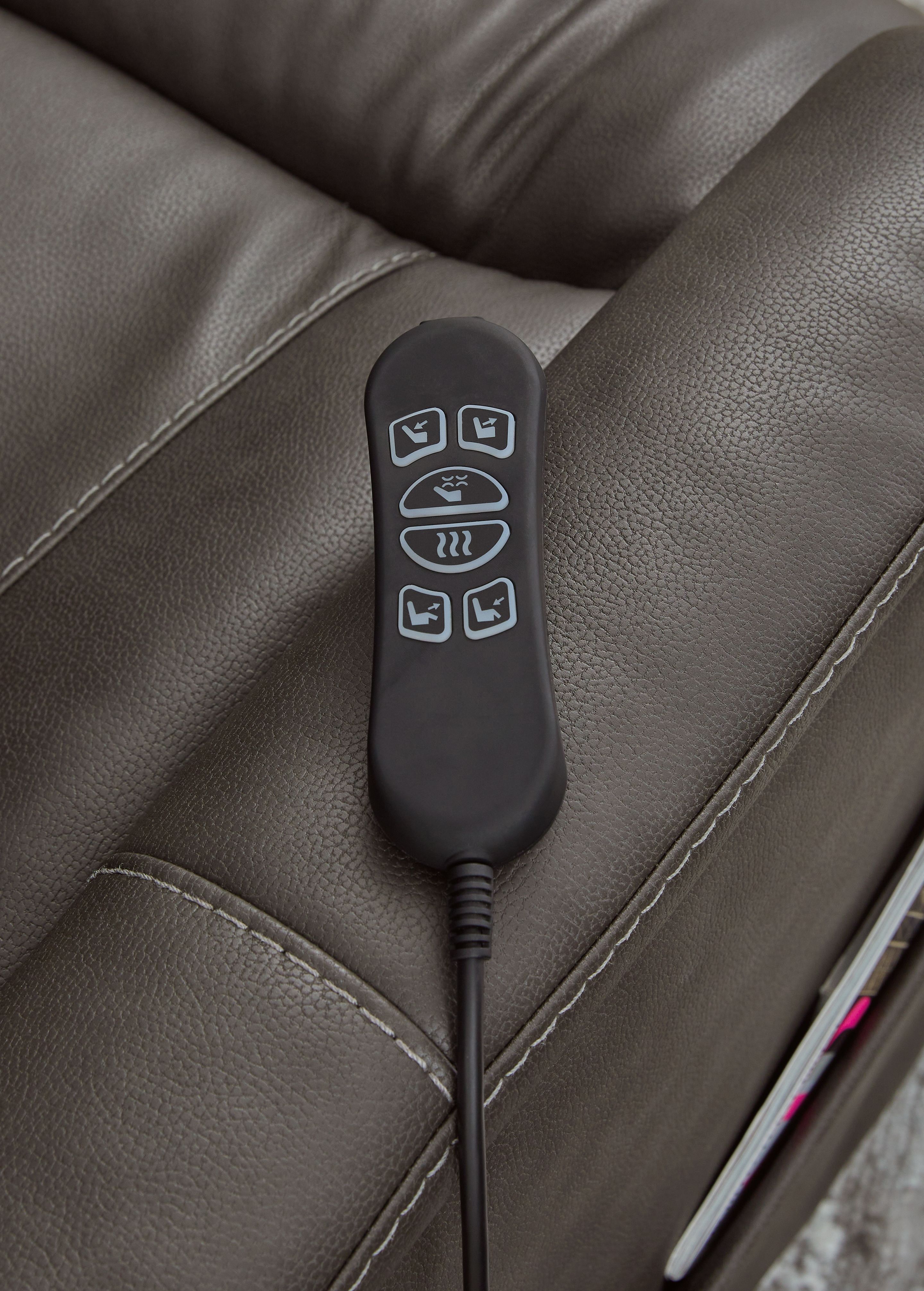 Ashley Furniture Strawbill - Power Lift Recliner - Shadow - Image 13