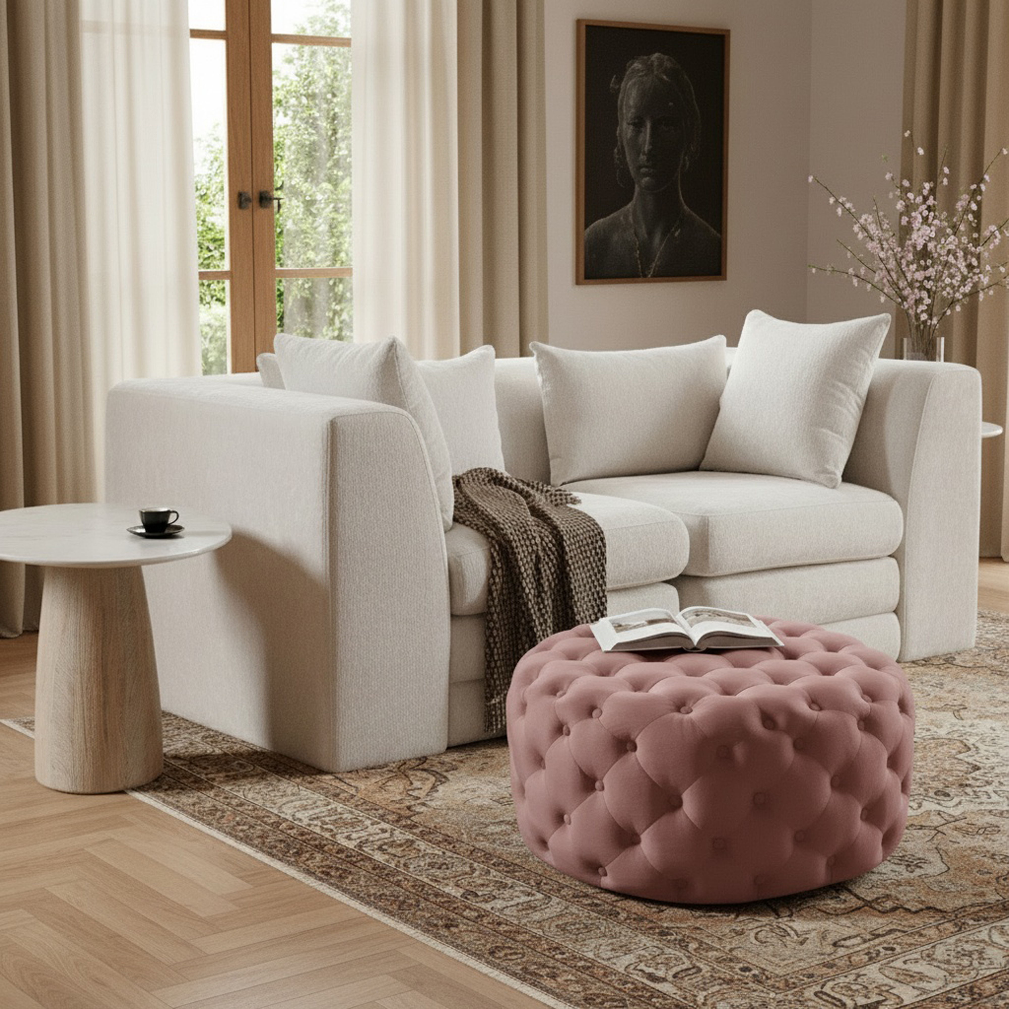 Addison - Ottoman / Bench - Pink