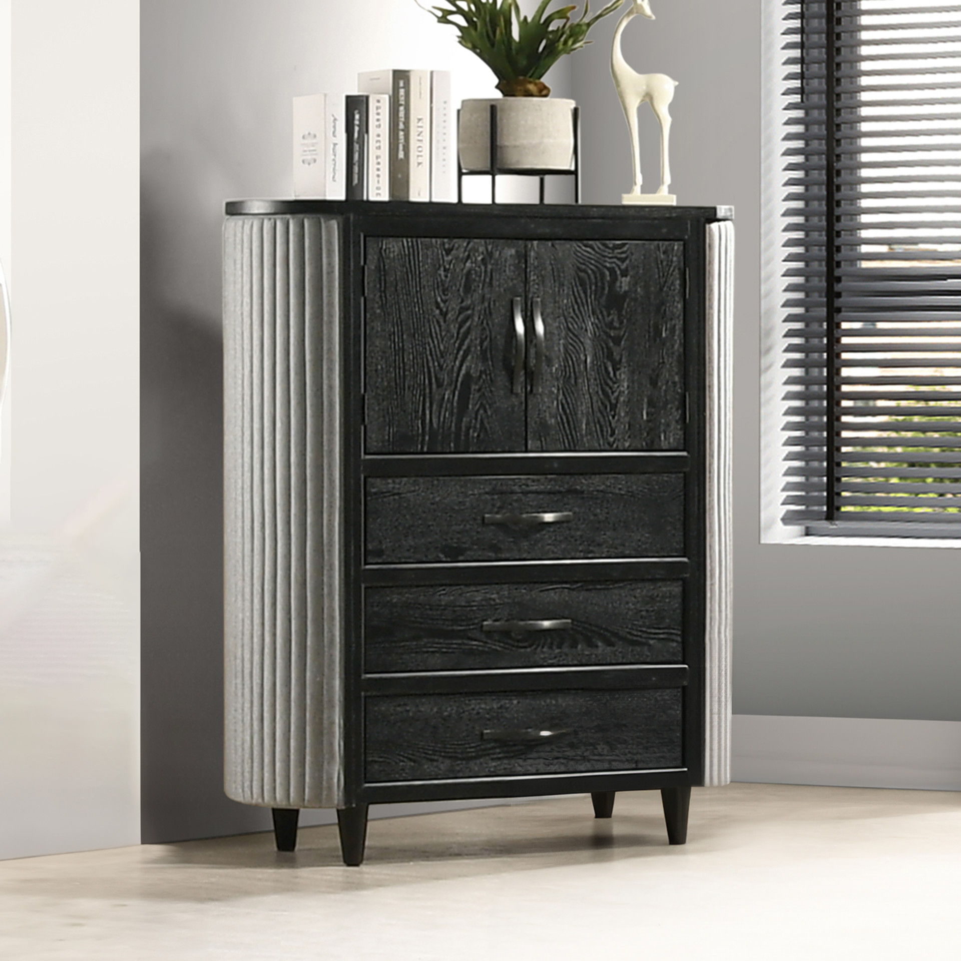 Skyline - Door Chest - Onyx, black, view 7