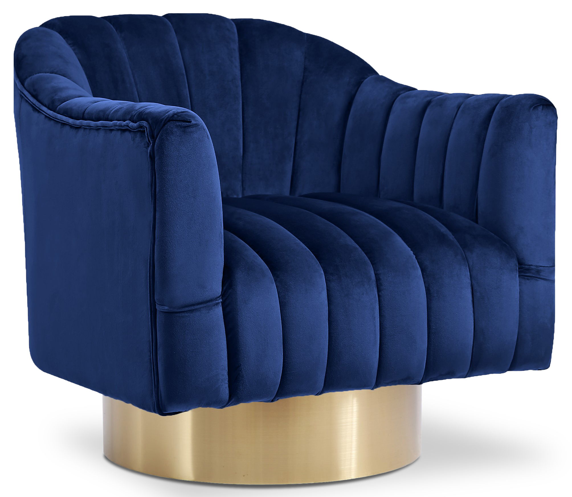 Farrah - Accent Chair - Navy - Fabric
