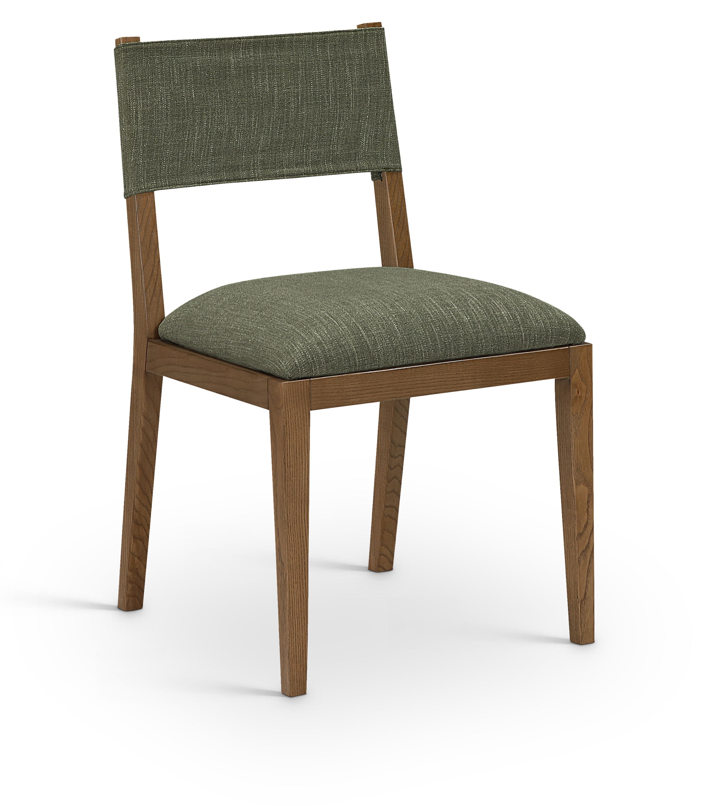 Avon - Linen Textured Performance Fabric Dining Side Chair (Set of 2) - Olive
