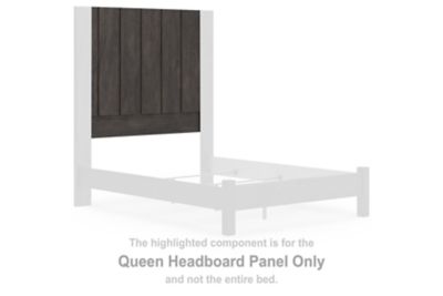 Fraluna – Queen Headboard Panel – Charcoal