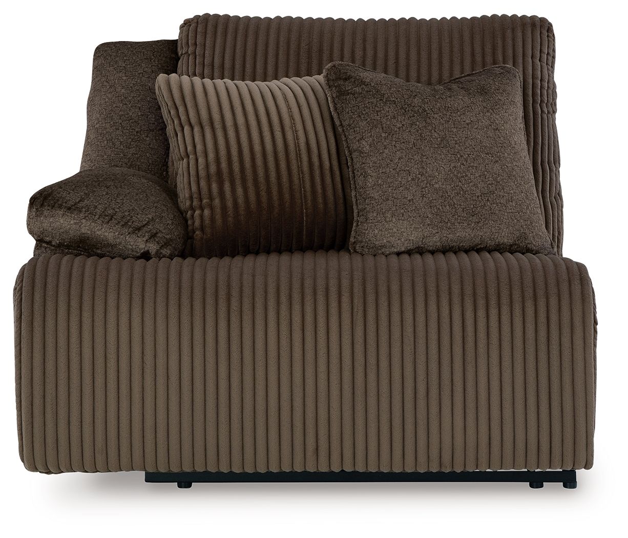 Ashley Furniture Top Tier - 3-Piece Reclining Sectional With Raf Press Back Chaise - Chocolate - Image 10