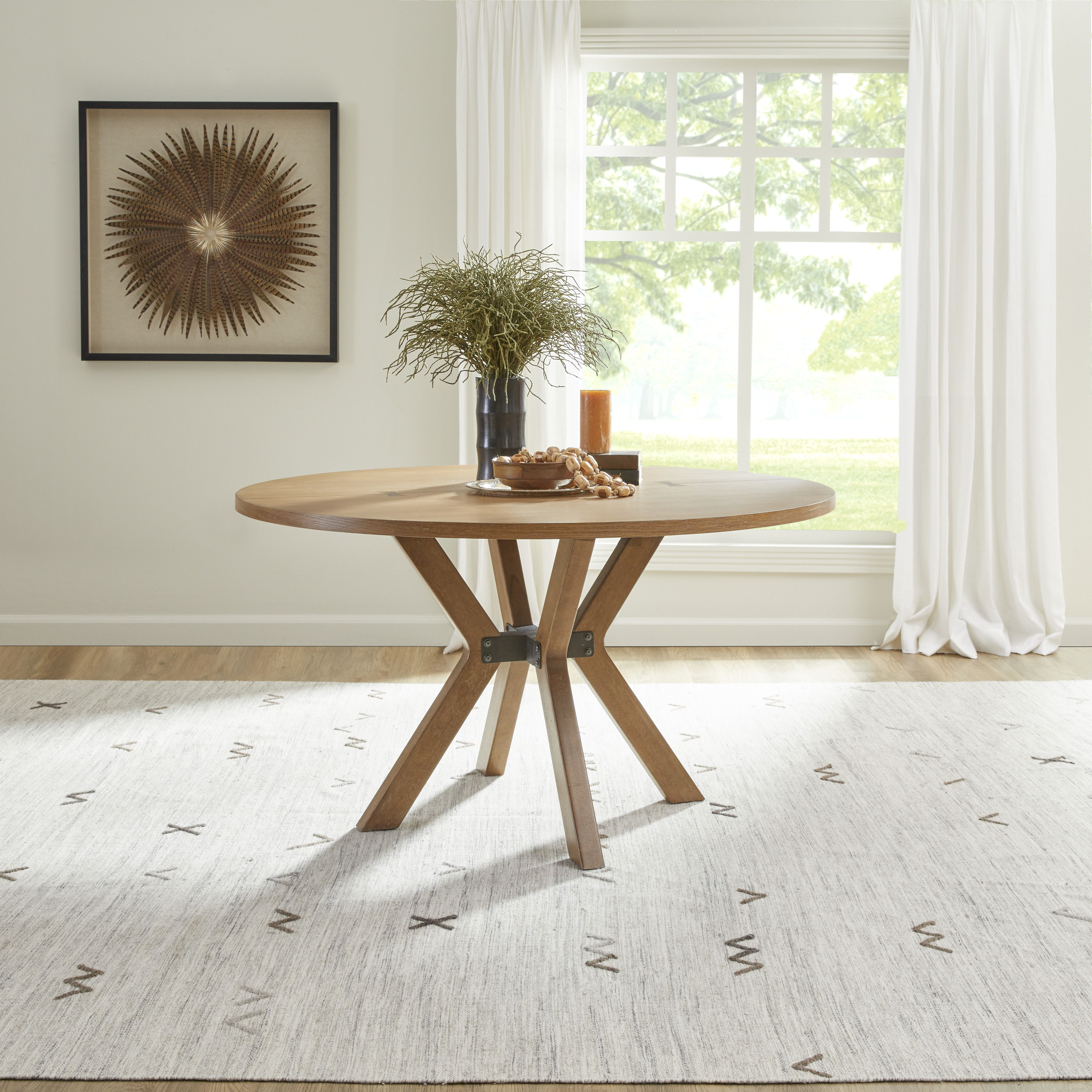 Millwork - Round Dining Table, light brown, view 7