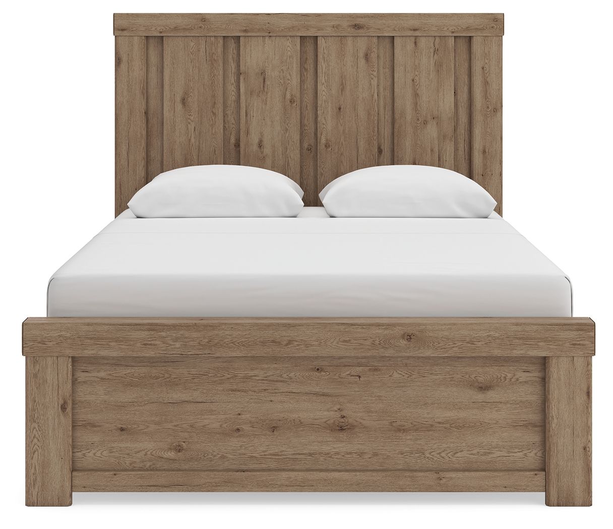 Ashley Furniture Oliandon - Queen Panel Bed - Light Brown - Image 5