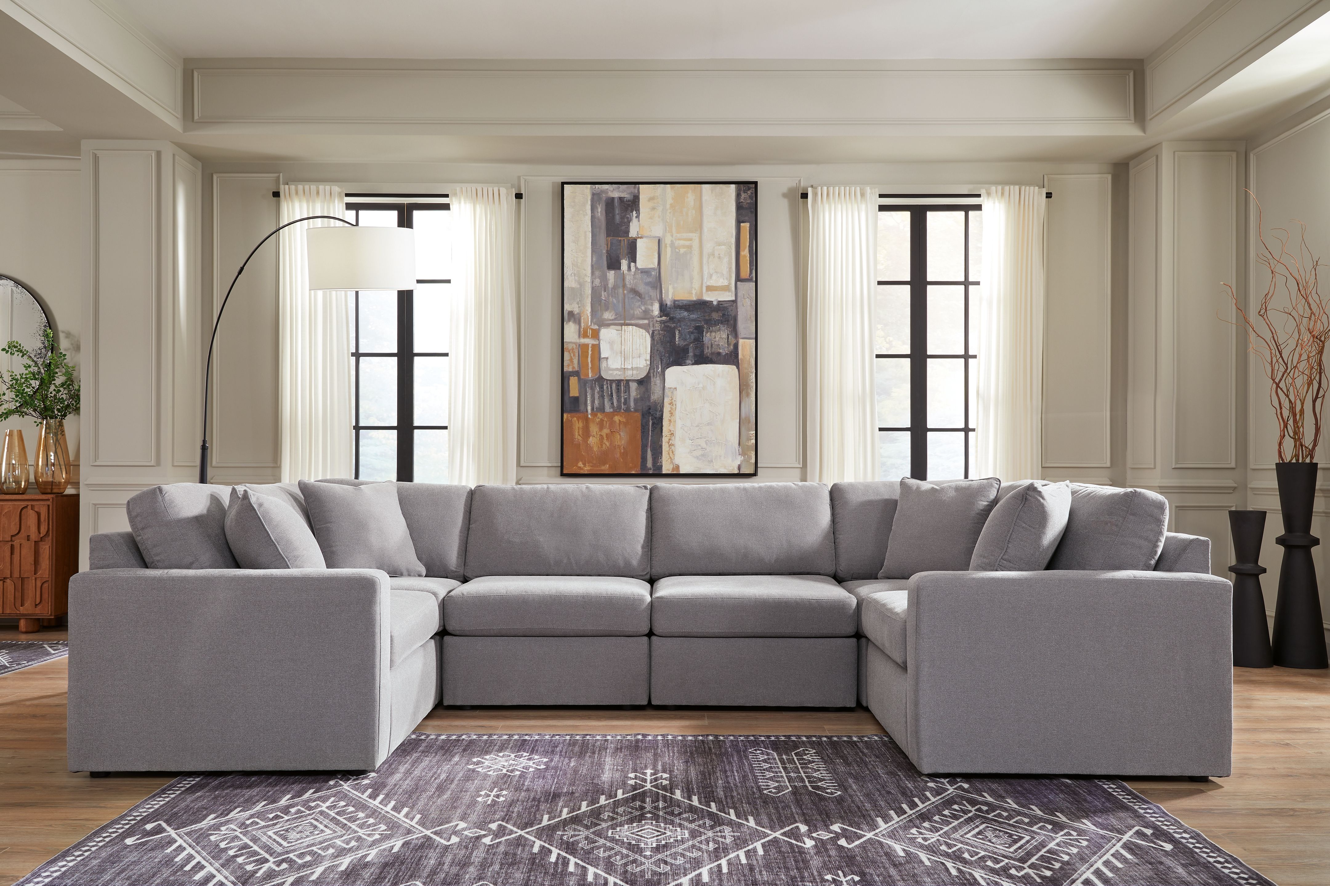 Ashley Furniture Modmax - 6-Piece Sectional - Granite - Image 2